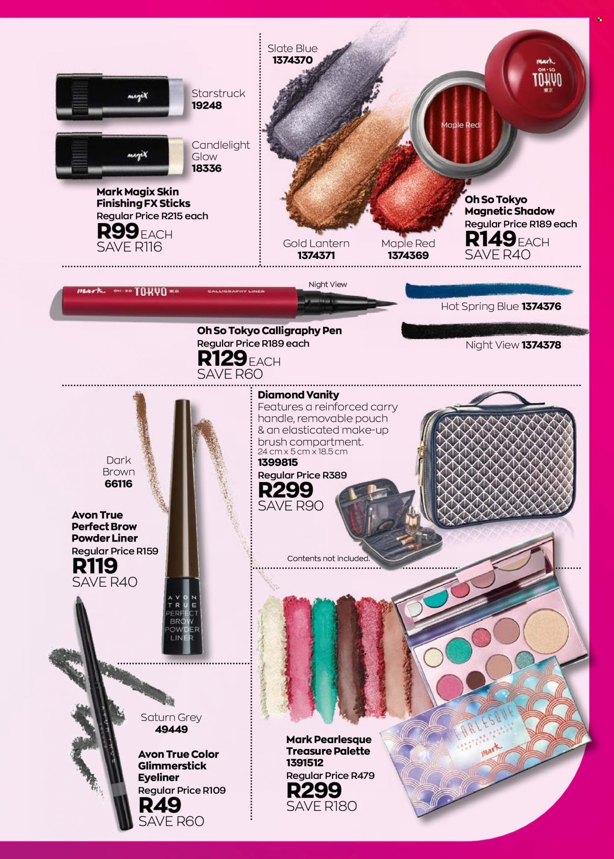 thumbnail - Avon catalogue  - 01/09/2022 - 30/09/2022 - Sales products - Avon, True Color, Palette, glimmerstick, makeup, eyeliner. Page 171.