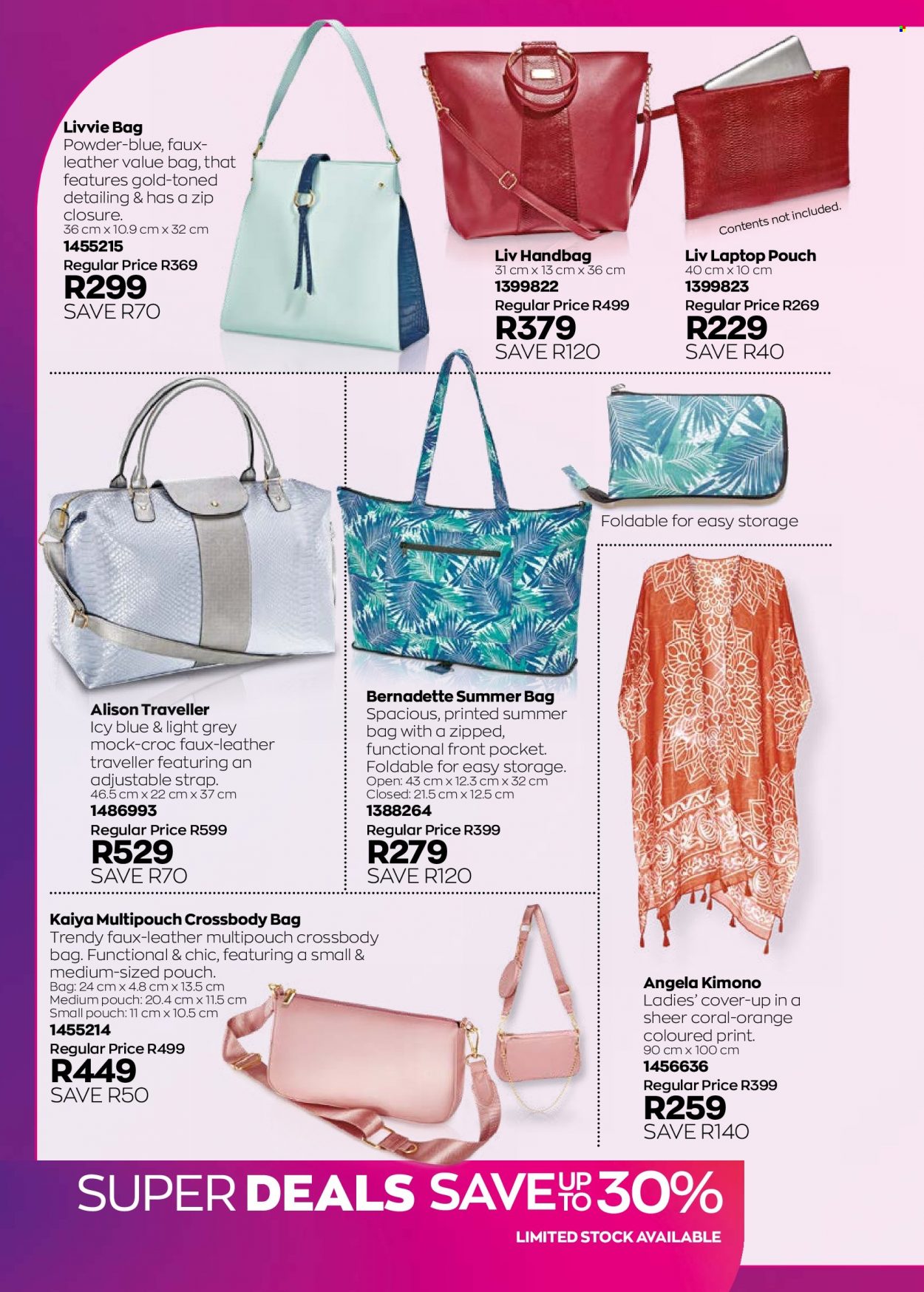 thumbnail - Avon catalogue  - 01/09/2022 - 30/09/2022 - Sales products - handbag, cross body bag. Page 172.