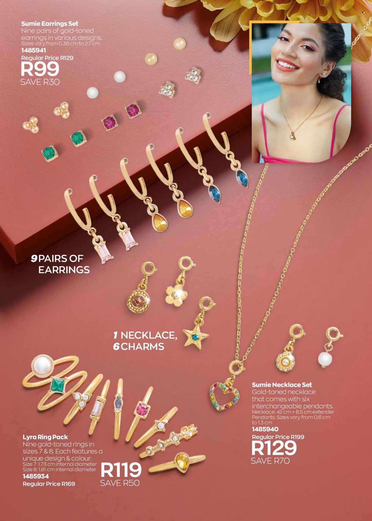 thumbnail - Avon catalogue  - 01/09/2022 - 30/09/2022 - Sales products - earrings, necklace, pendant. Page 194.
