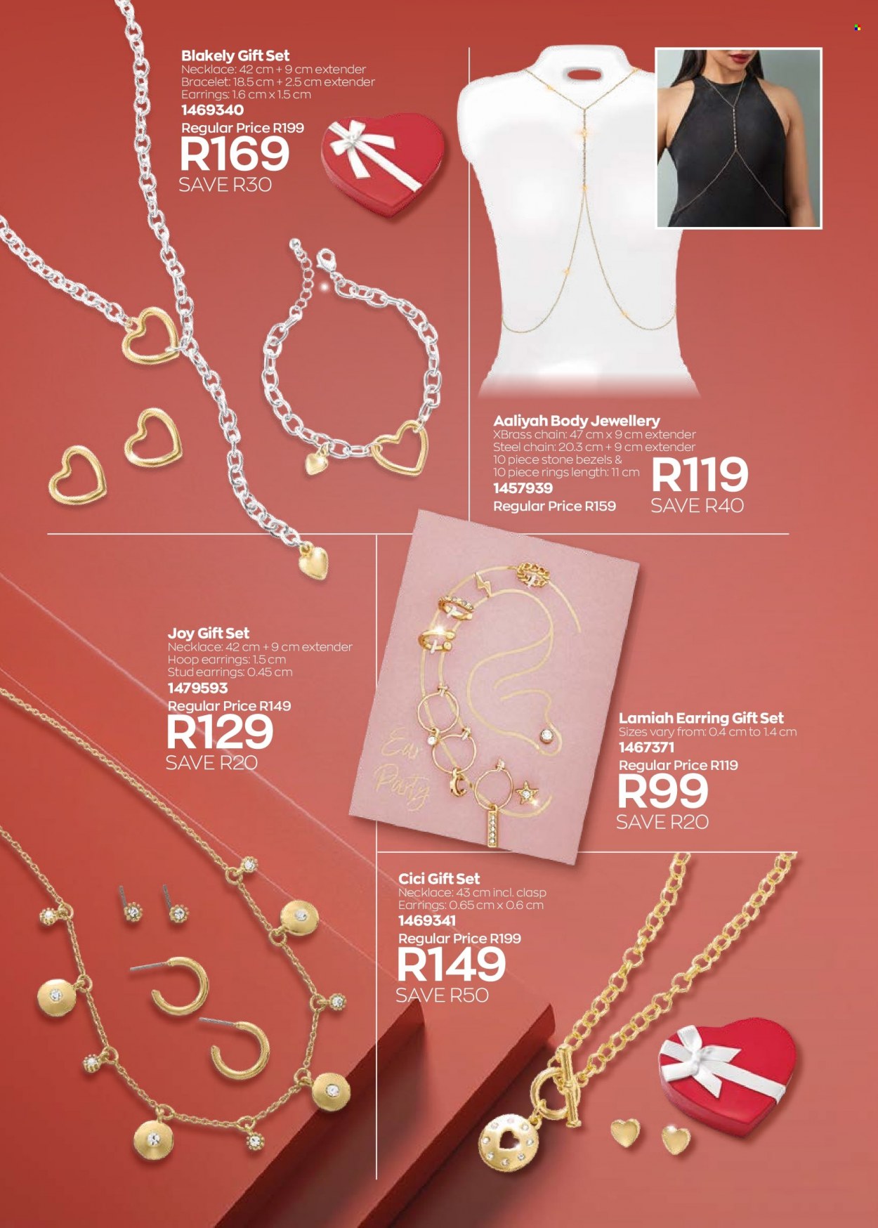 thumbnail - Avon catalogue  - 01/09/2022 - 30/09/2022 - Sales products - gift set, bracelet, earrings, necklace. Page 196.