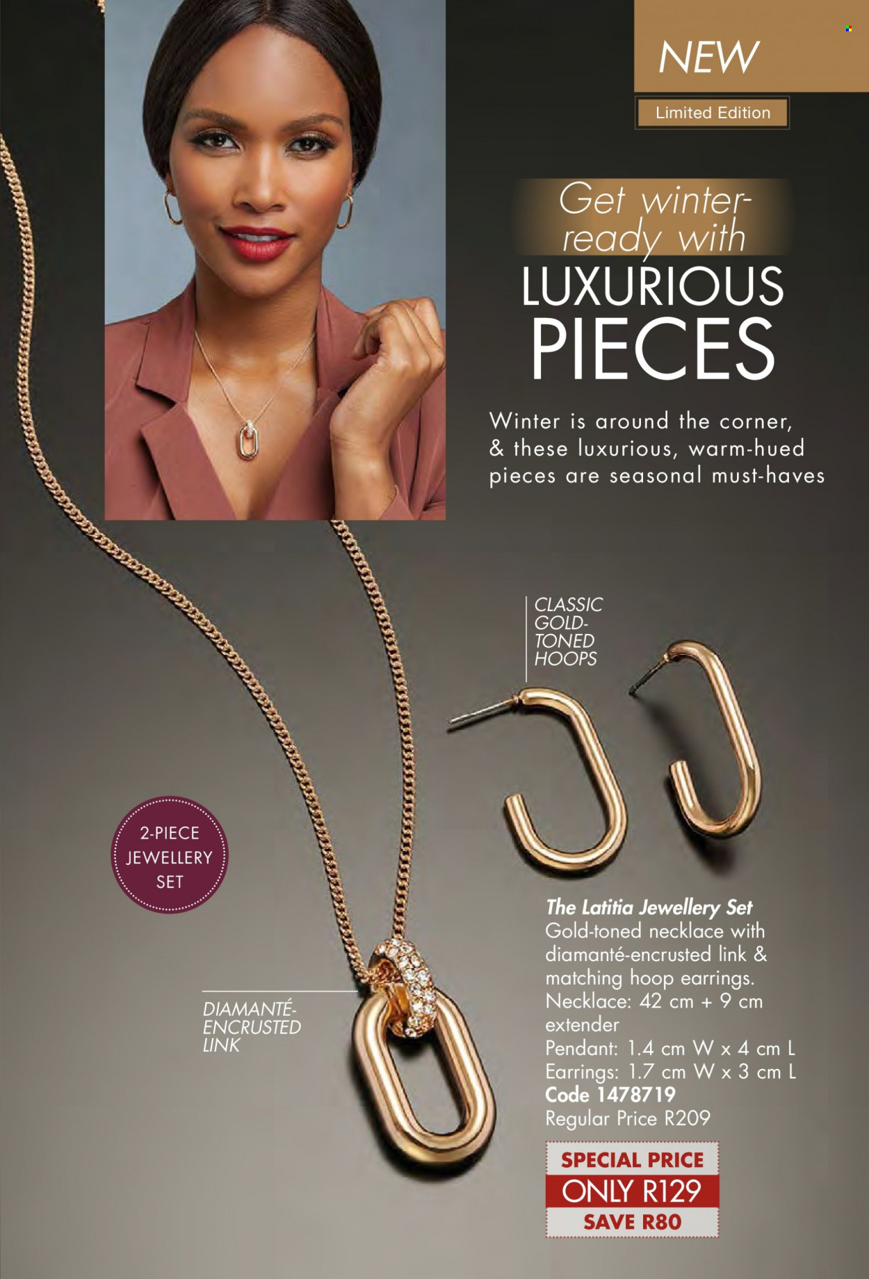 thumbnail - Justine catalogue  - 01/05/2022 - 31/05/2022 - Sales products - earrings, necklace, pendant. Page 61.