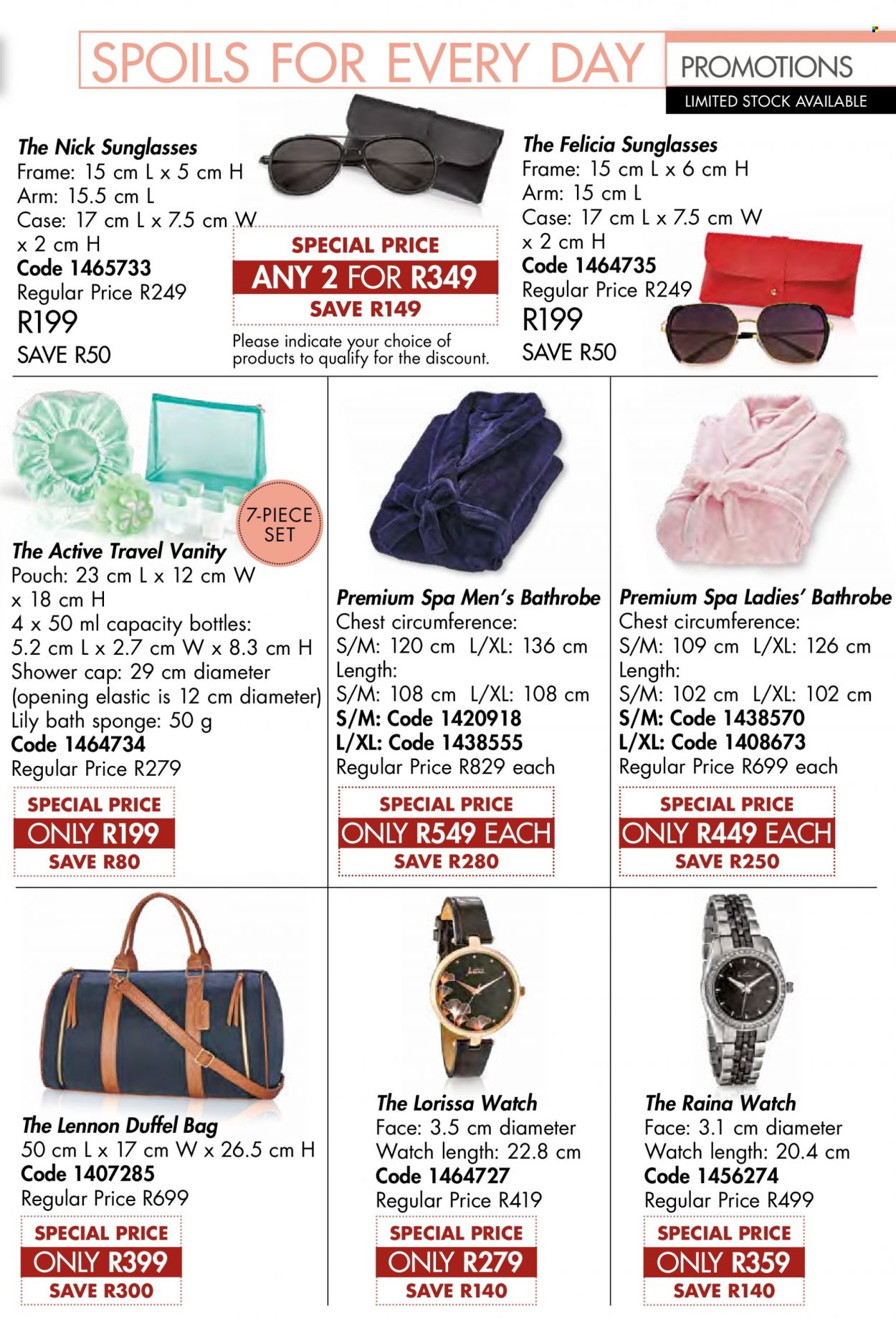 thumbnail - Justine catalogue  - 01/05/2022 - 31/05/2022 - Sales products - bag, duffel bag, sunglasses, watch. Page 81.