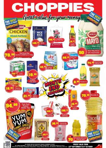 Choppies catalogue - Month end Promos