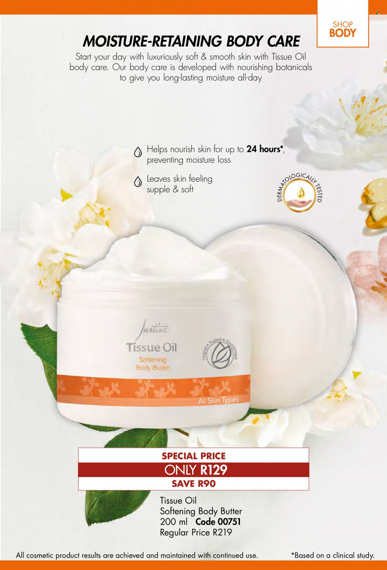thumbnail - Justine catalogue  - 01/10/2022 - 31/10/2022 - Sales products - tissues, body butter. Page 59.
