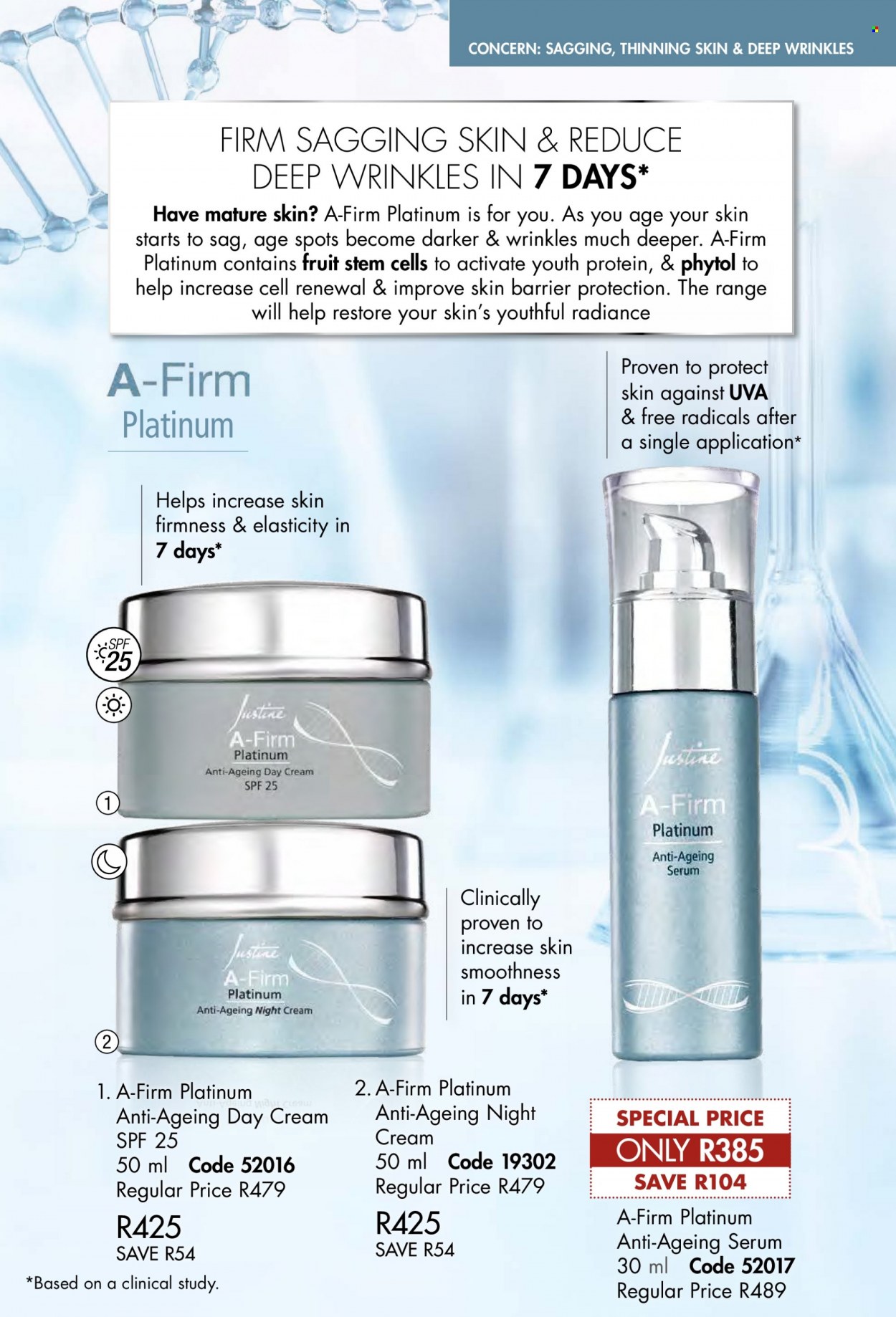 thumbnail - Justine catalogue  - 01/10/2022 - 31/10/2022 - Sales products - day cream, serum, night cream. Page 67.
