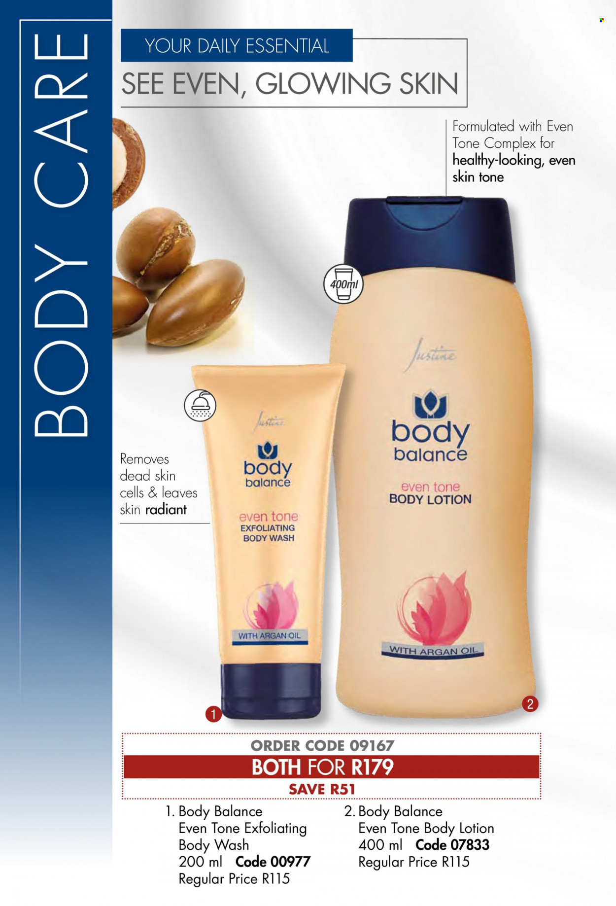 thumbnail - Justine catalogue  - 01/10/2022 - 31/10/2022 - Sales products - body wash, body lotion. Page 82.