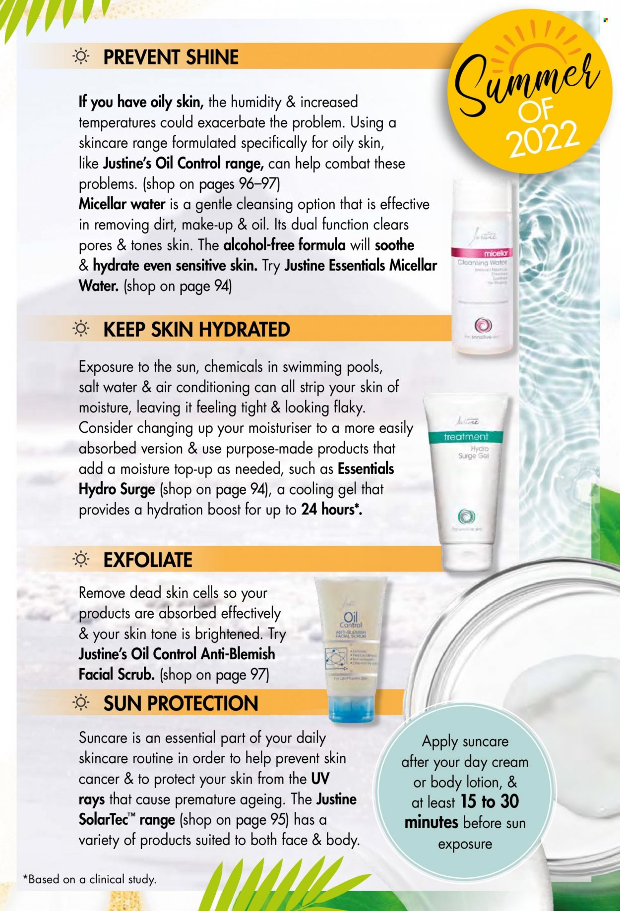 thumbnail - Justine catalogue  - 01/10/2022 - 31/10/2022 - Sales products - day cream, micellar water, body lotion, makeup. Page 93.