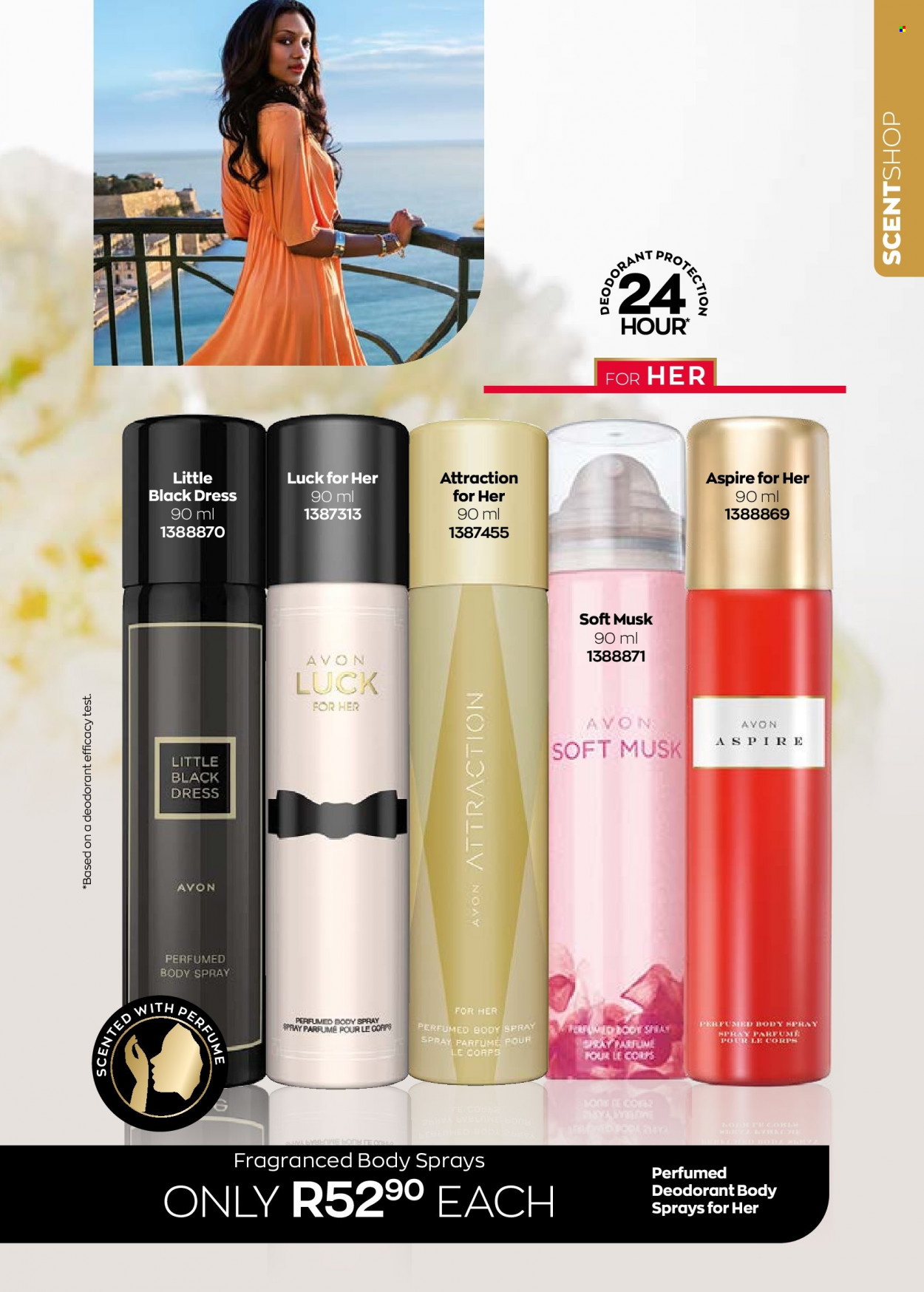 thumbnail - Avon catalogue  - 01/10/2022 - 31/10/2022 - Sales products - Avon, body spray, anti-perspirant, eau de parfum, deodorant. Page 49.