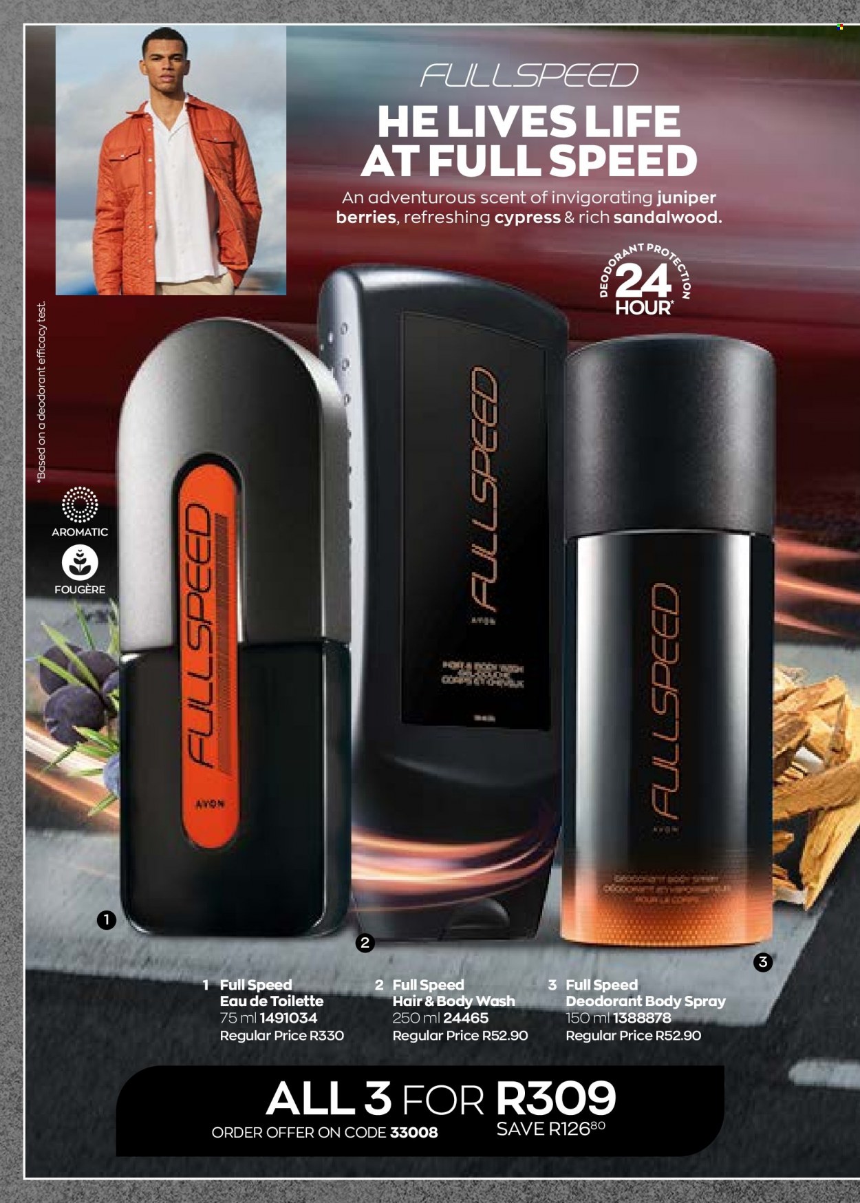thumbnail - Avon catalogue  - 01/10/2022 - 31/10/2022 - Sales products - body wash, hair & body wash, body spray, anti-perspirant, eau de toilette, deodorant. Page 54.