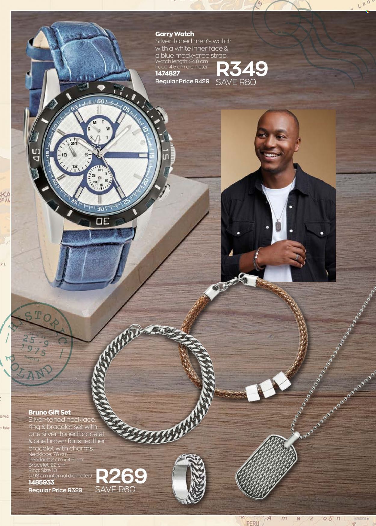thumbnail - Avon catalogue  - 01/10/2022 - 31/10/2022 - Sales products - gift set, bracelet, necklace, watch, pendant. Page 60.