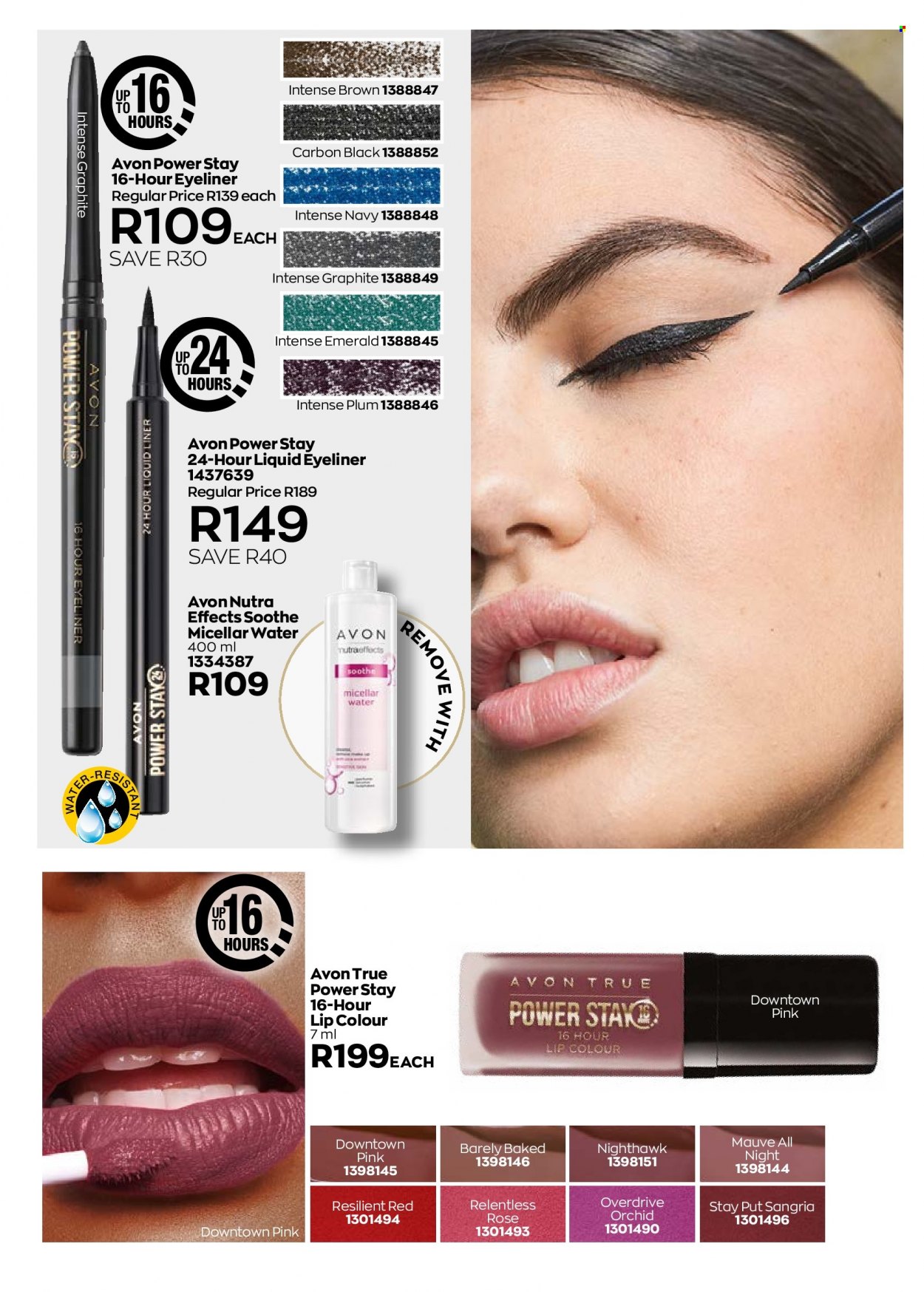 thumbnail - Avon catalogue  - 01/10/2022 - 31/10/2022 - Sales products - Avon, micellar water, Nutra Effects, eyeliner. Page 88.