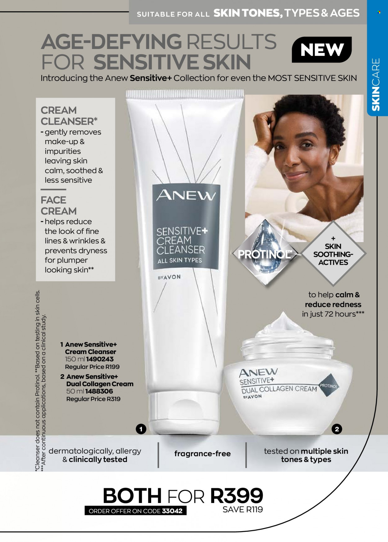 thumbnail - Avon catalogue  - 01/10/2022 - 31/10/2022 - Sales products - Anew, cleanser, face cream, fragrance, makeup remover. Page 101.