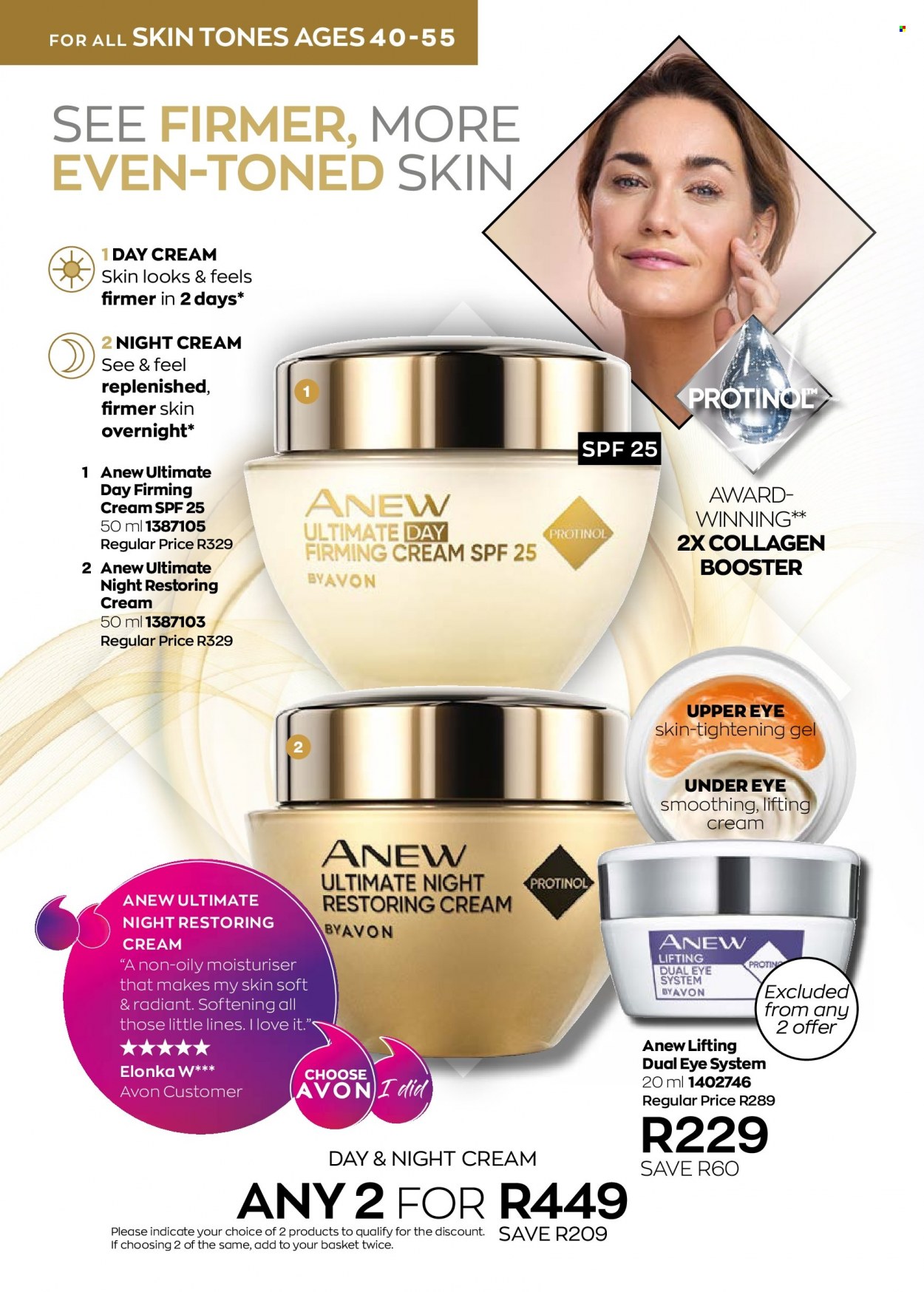 thumbnail - Avon catalogue  - 01/10/2022 - 31/10/2022 - Sales products - Avon, Anew, day cream, night cream. Page 102.