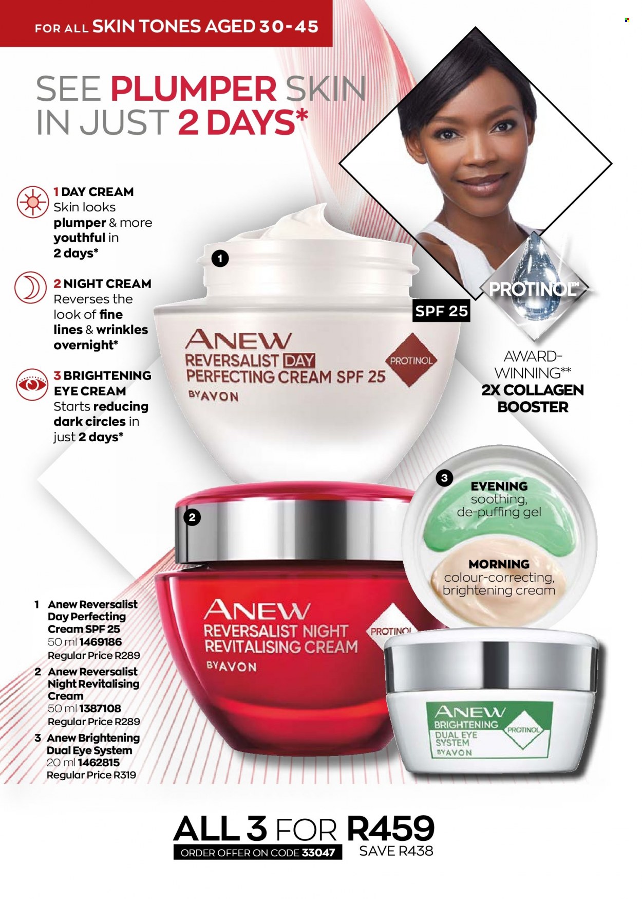 thumbnail - Avon catalogue  - 01/10/2022 - 31/10/2022 - Sales products - Anew, day cream, night cream, eye cream. Page 104.
