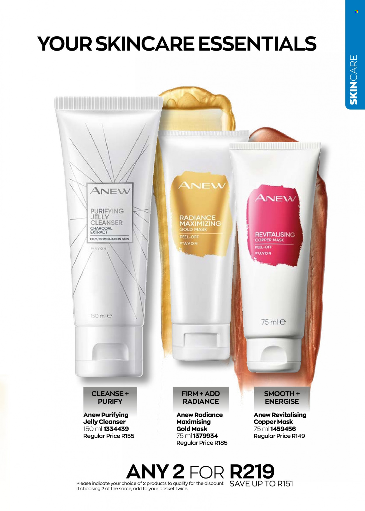 thumbnail - Avon catalogue  - 01/10/2022 - 31/10/2022 - Sales products - Anew, jelly cleanser. Page 107.