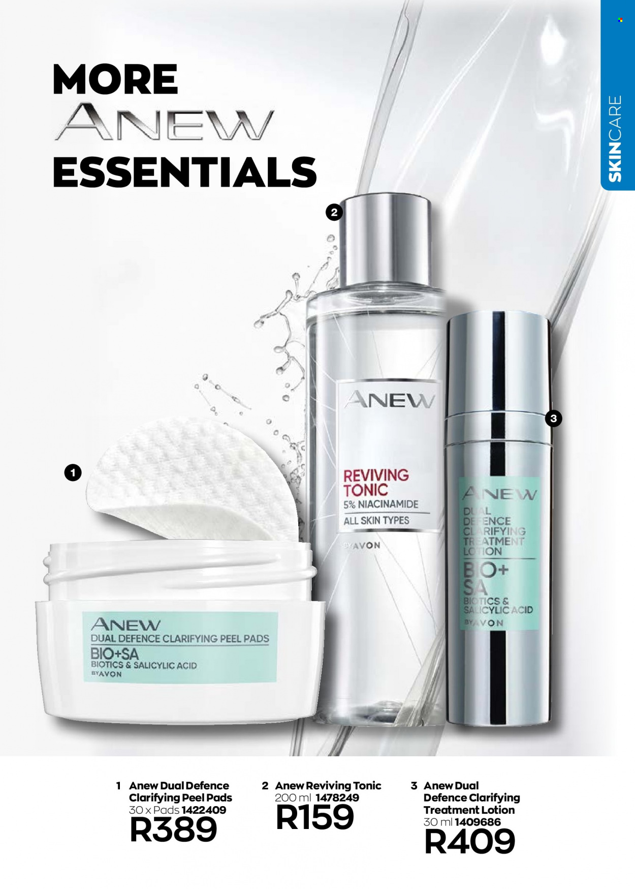 thumbnail - Avon catalogue  - 01/10/2022 - 31/10/2022 - Sales products - Anew, Niacinamide, body lotion. Page 109.