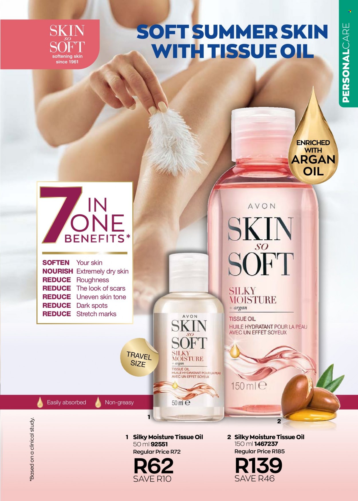 thumbnail - Avon catalogue  - 01/10/2022 - 31/10/2022 - Sales products - tissues, Avon, Skin So Soft. Page 137.