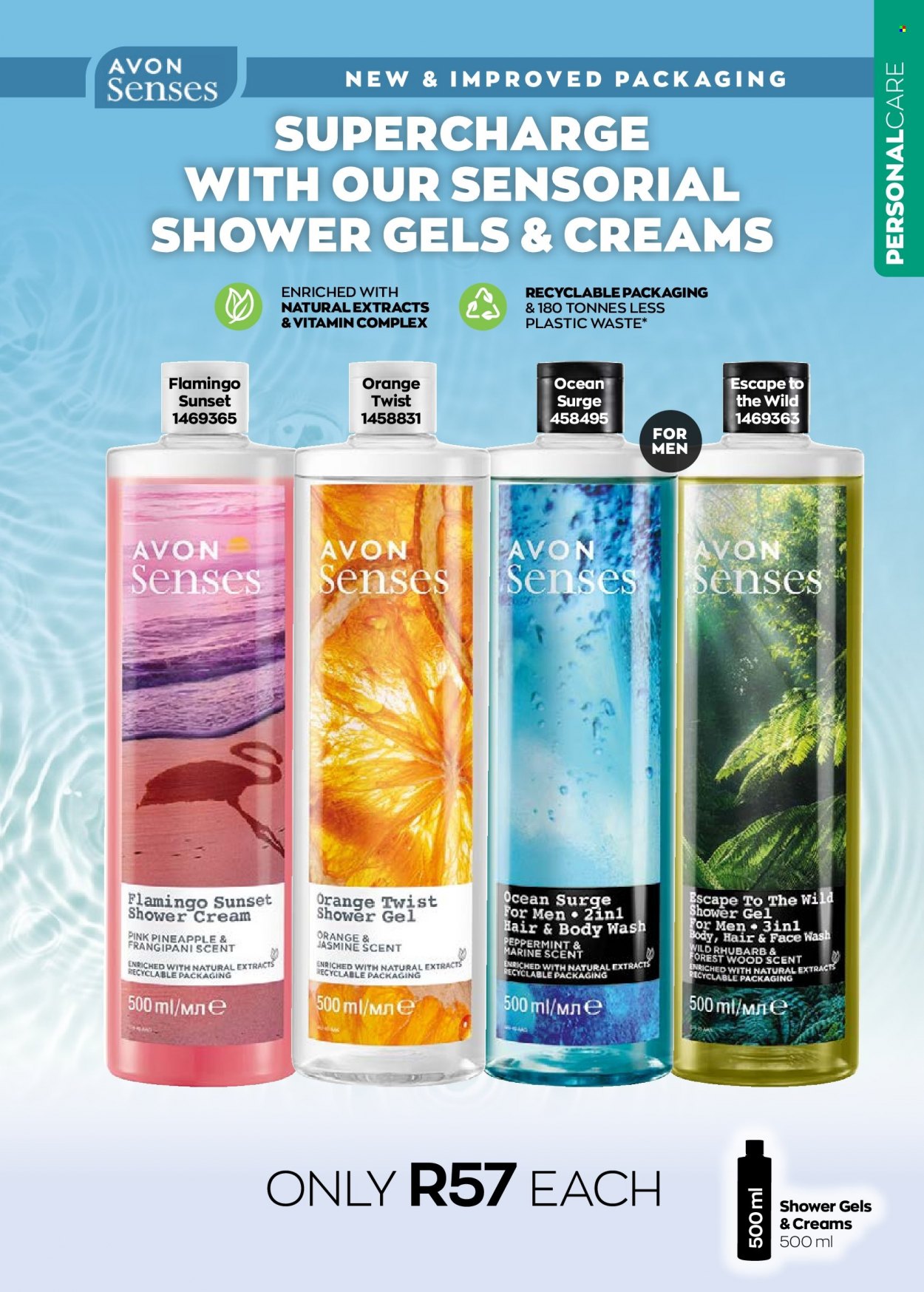 thumbnail - Avon catalogue  - 01/10/2022 - 31/10/2022 - Sales products - body wash, shower gel, hair & body wash, Avon, face gel, face wash. Page 153.