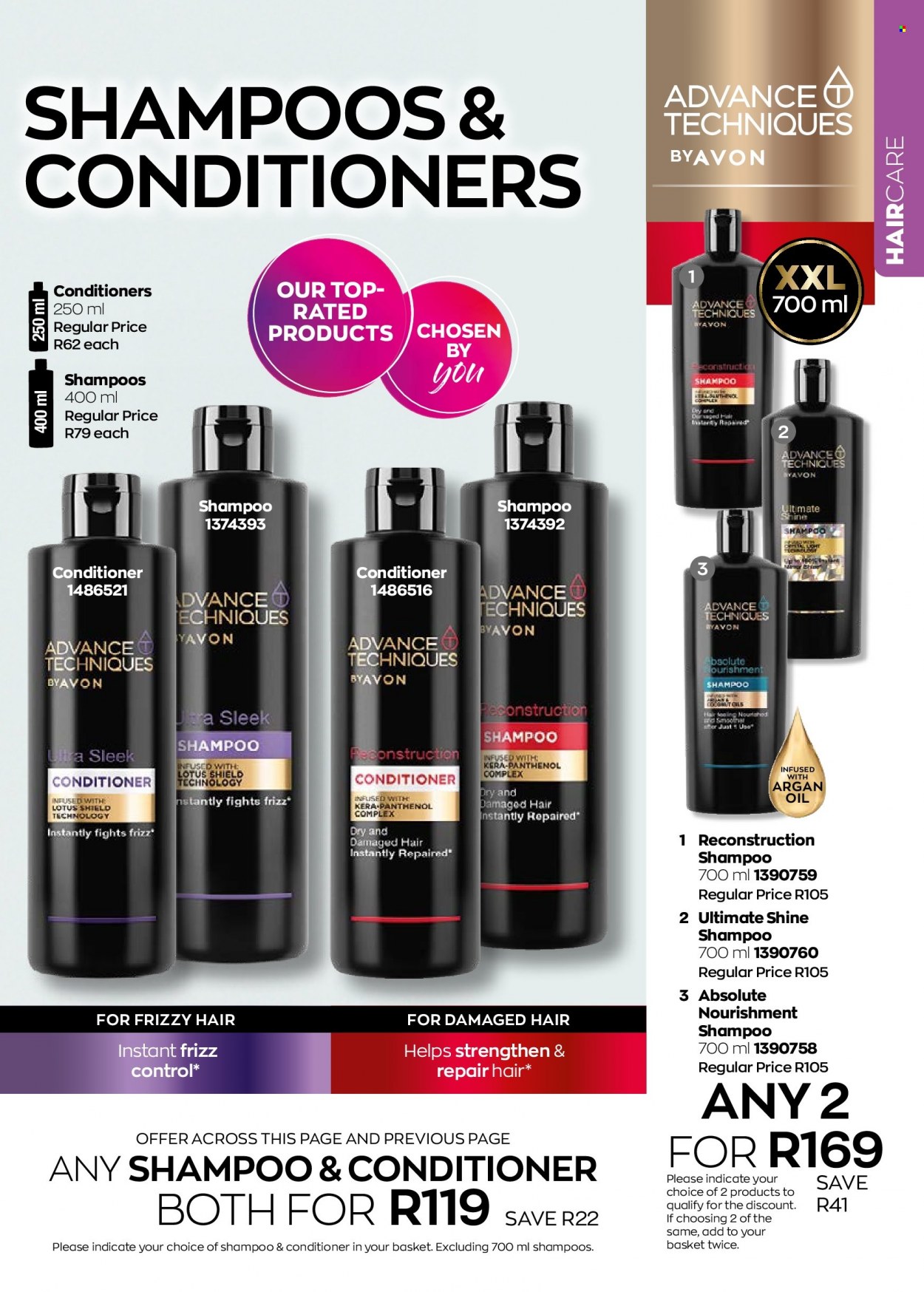 thumbnail - Avon catalogue  - 01/10/2022 - 31/10/2022 - Sales products - shampoo, conditioner, Absolute. Page 165.
