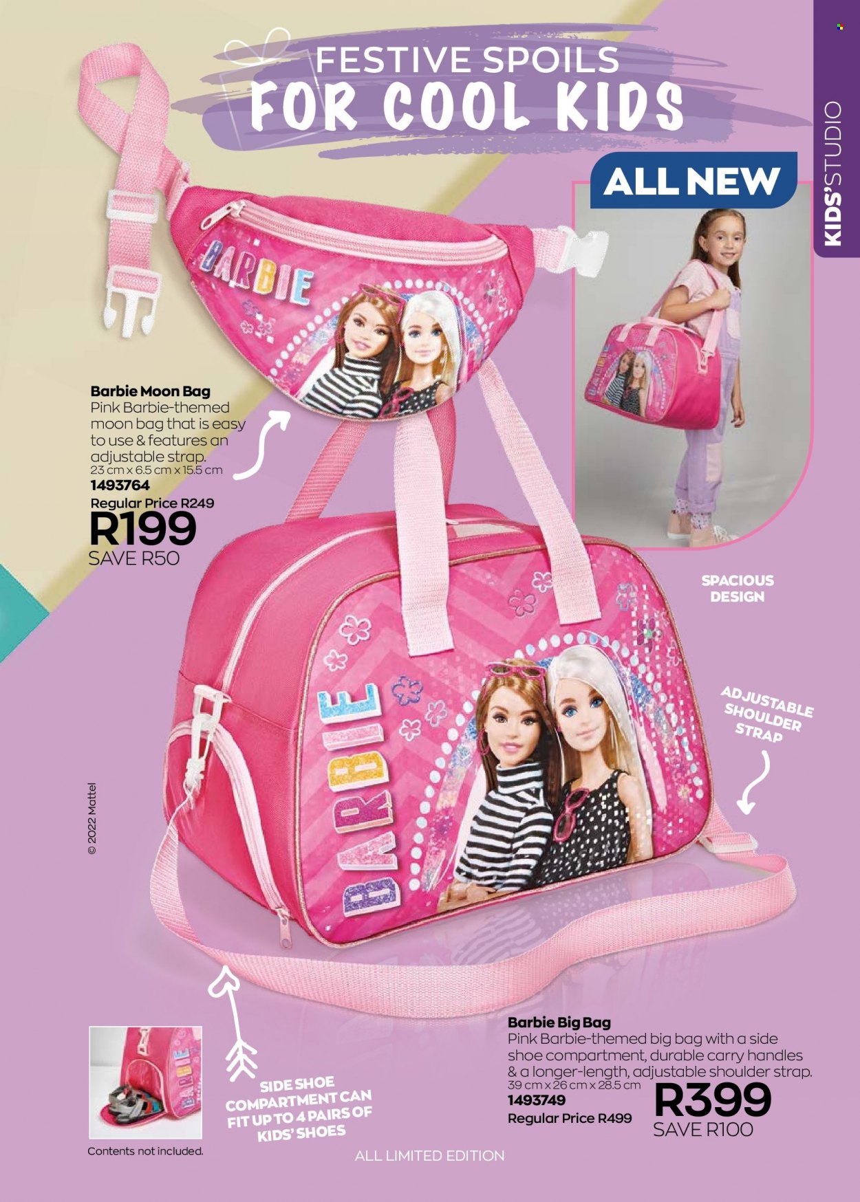 thumbnail - Avon catalogue  - 01/10/2022 - 31/10/2022 - Sales products - bag, Barbie. Page 189.