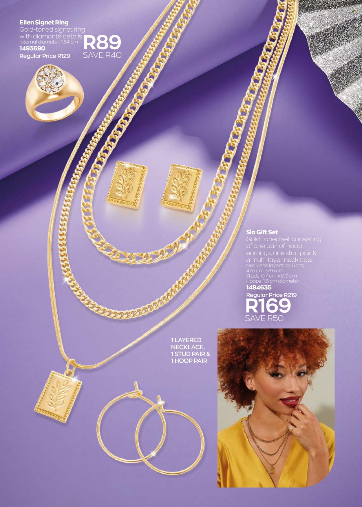 thumbnail - Avon catalogue  - 01/10/2022 - 31/10/2022 - Sales products - gift set, earrings, necklace, studs. Page 194.