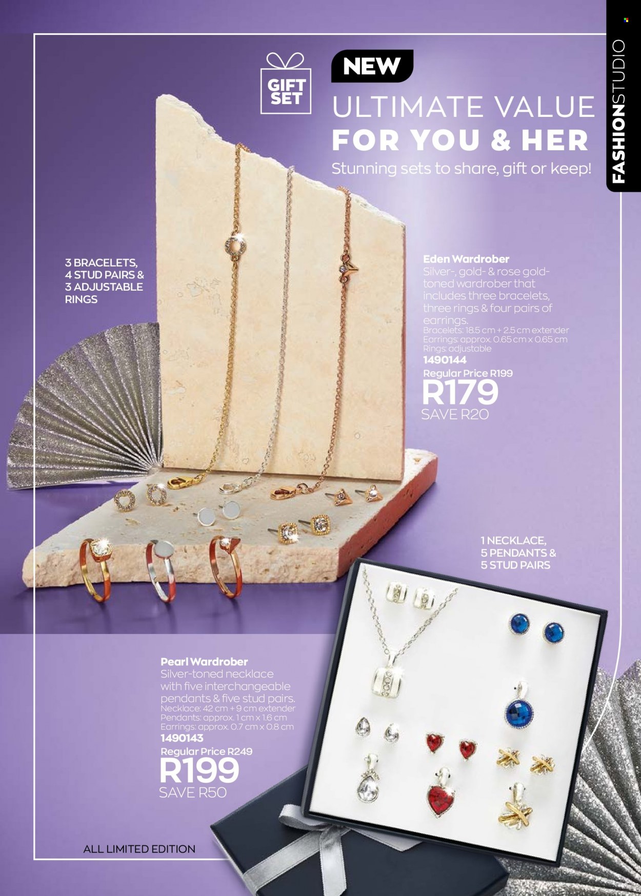 thumbnail - Avon catalogue  - 01/10/2022 - 31/10/2022 - Sales products - gift set, bracelet, earrings, necklace, pendant. Page 199.