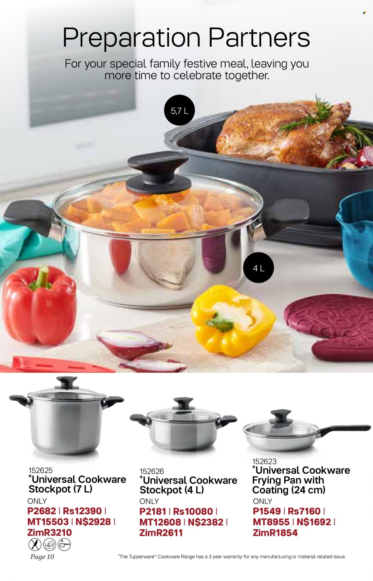 Tupperware catalogue  - 09/11/2022 - 06/12/2022 - Sales products - cookware set, stockpot. Page 10.