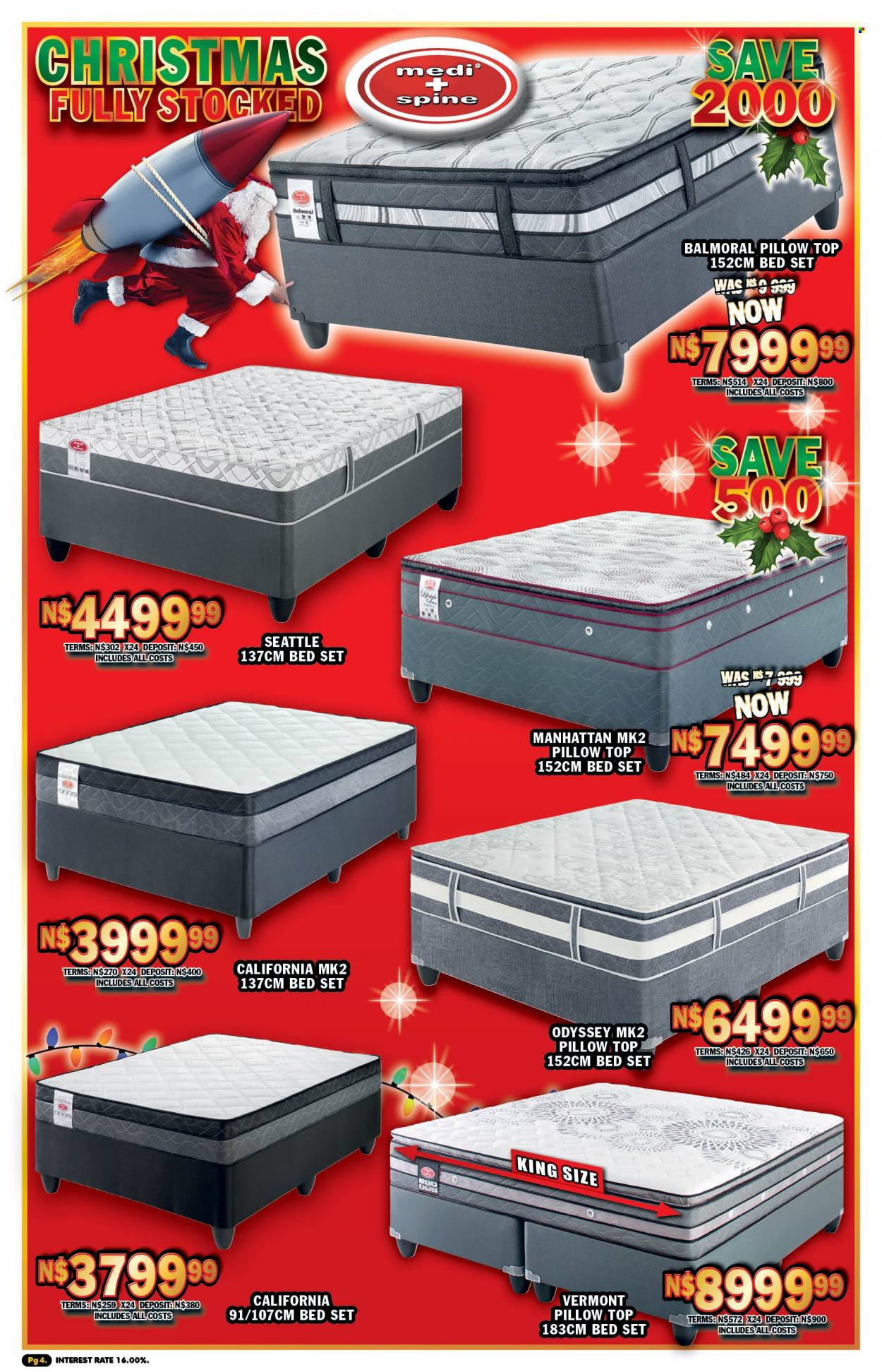 Lewis catalogue  - 14/11/2022 - 10/12/2022 - Sales products - bed, pillow. Page 6.