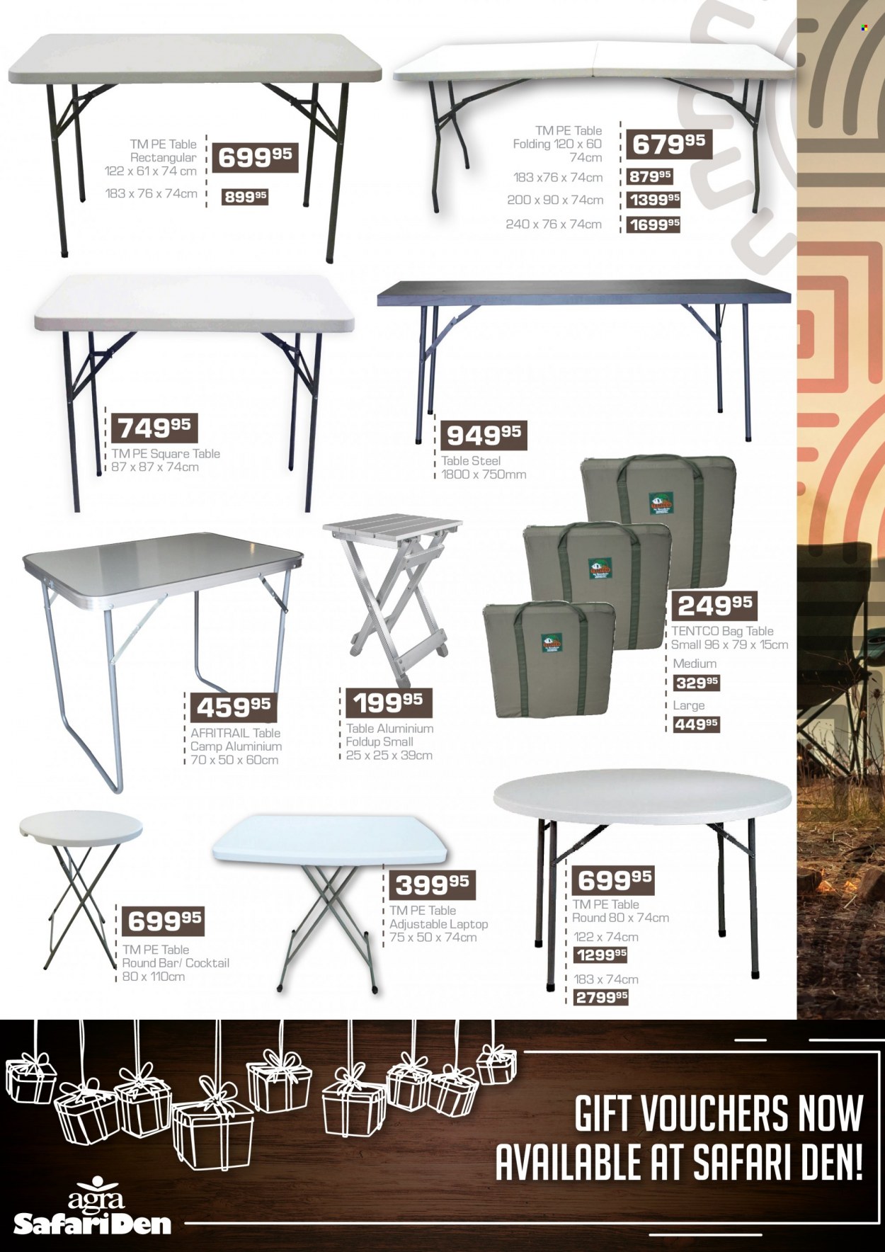 Agra catalogue  - 17/11/2022 - 08/01/2023 - Sales products - bag, table. Page 5.