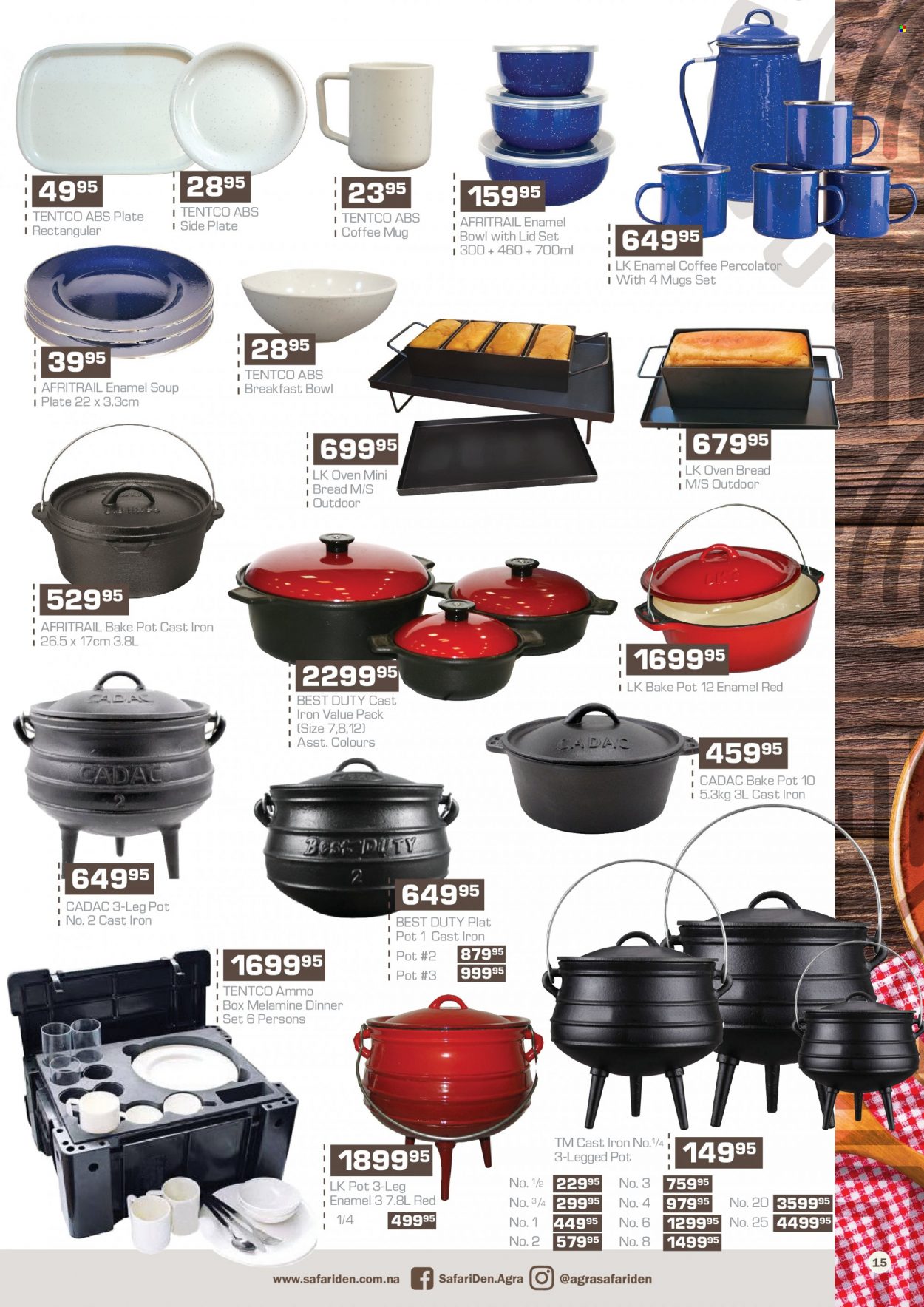 Agra catalogue  - 17/11/2022 - 08/01/2023 - Sales products - soup, pot, ammo can, ammo. Page 15.
