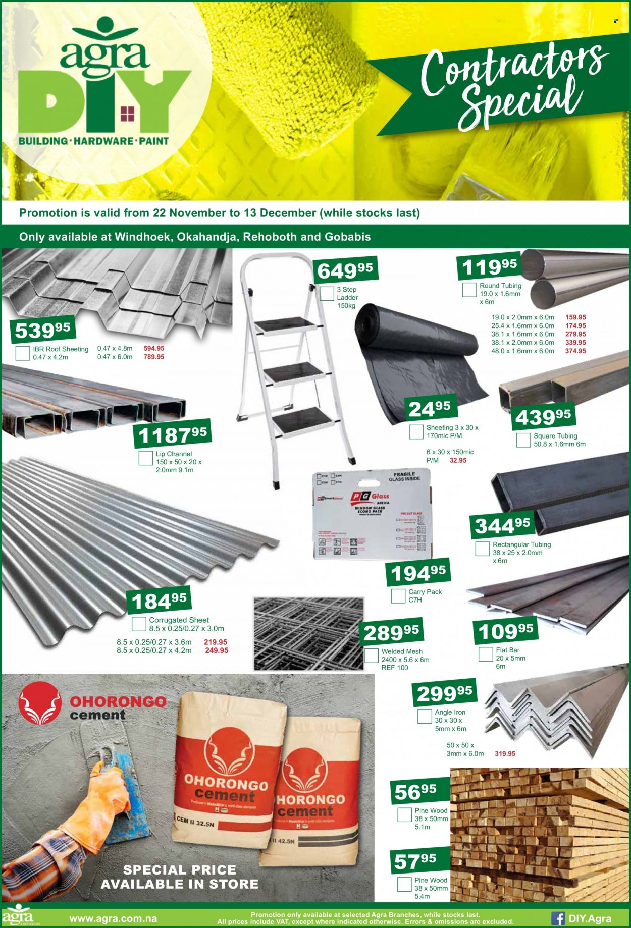 Agra catalogue  - 22/11/2022 - 13/12/2022 - Sales products - ladder, sheeting. Page 2.