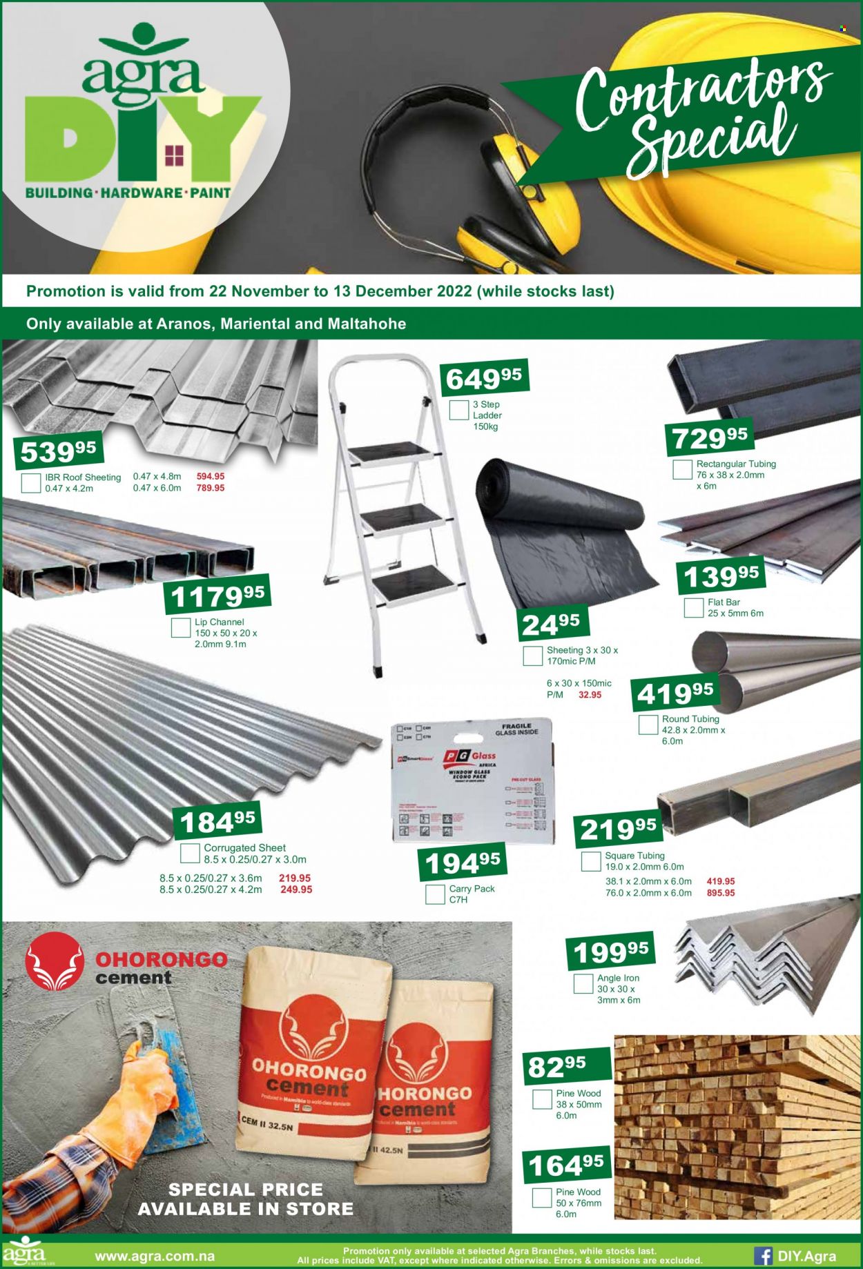 Agra catalogue  - 22/11/2022 - 13/12/2022 - Sales products - ladder, sheeting, paint. Page 4.