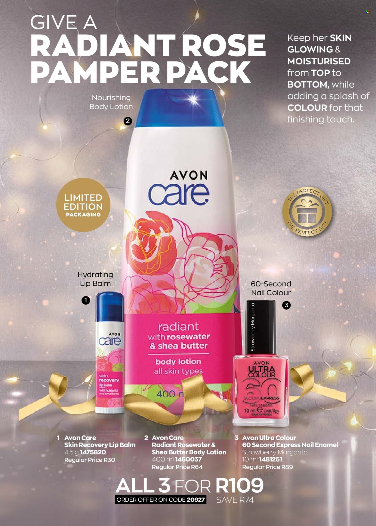 thumbnail - Avon catalogue  - 01/12/2022 - 31/12/2022 - Sales products - Avon, lip balm, body lotion, shea butter, nail enamel. Page 21.