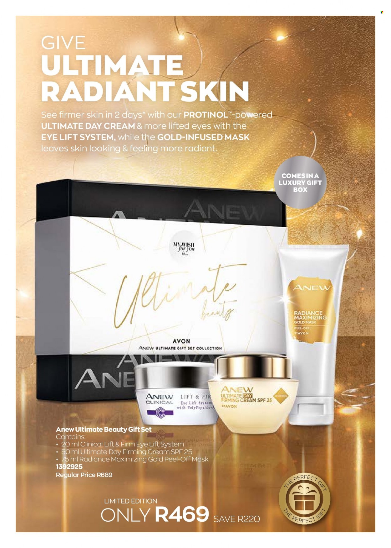 thumbnail - Avon catalogue  - 01/12/2022 - 31/12/2022 - Sales products - Avon, Anew, day cream, peel-off mask, gift set. Page 28.