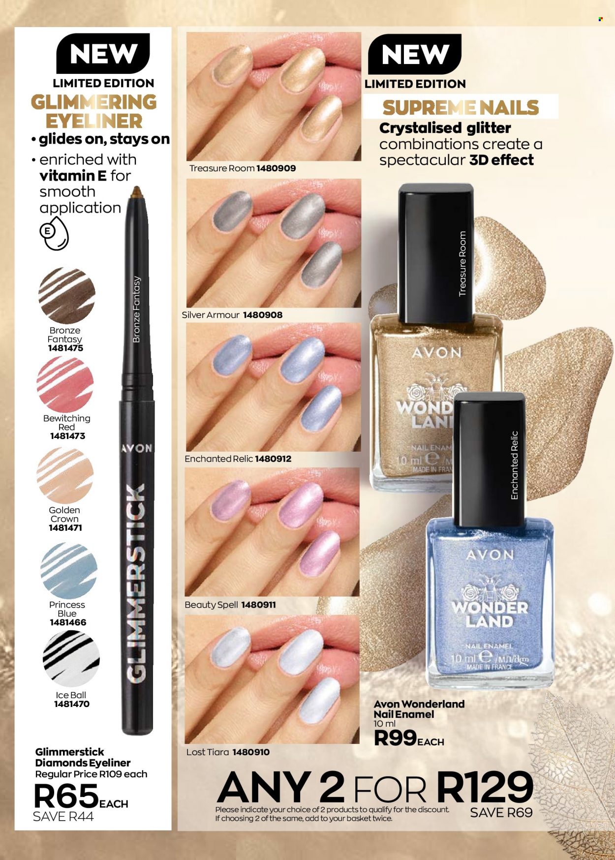thumbnail - Avon catalogue  - 01/12/2022 - 31/12/2022 - Sales products - Avon, nail enamel, glimmerstick, eyeliner. Page 40.