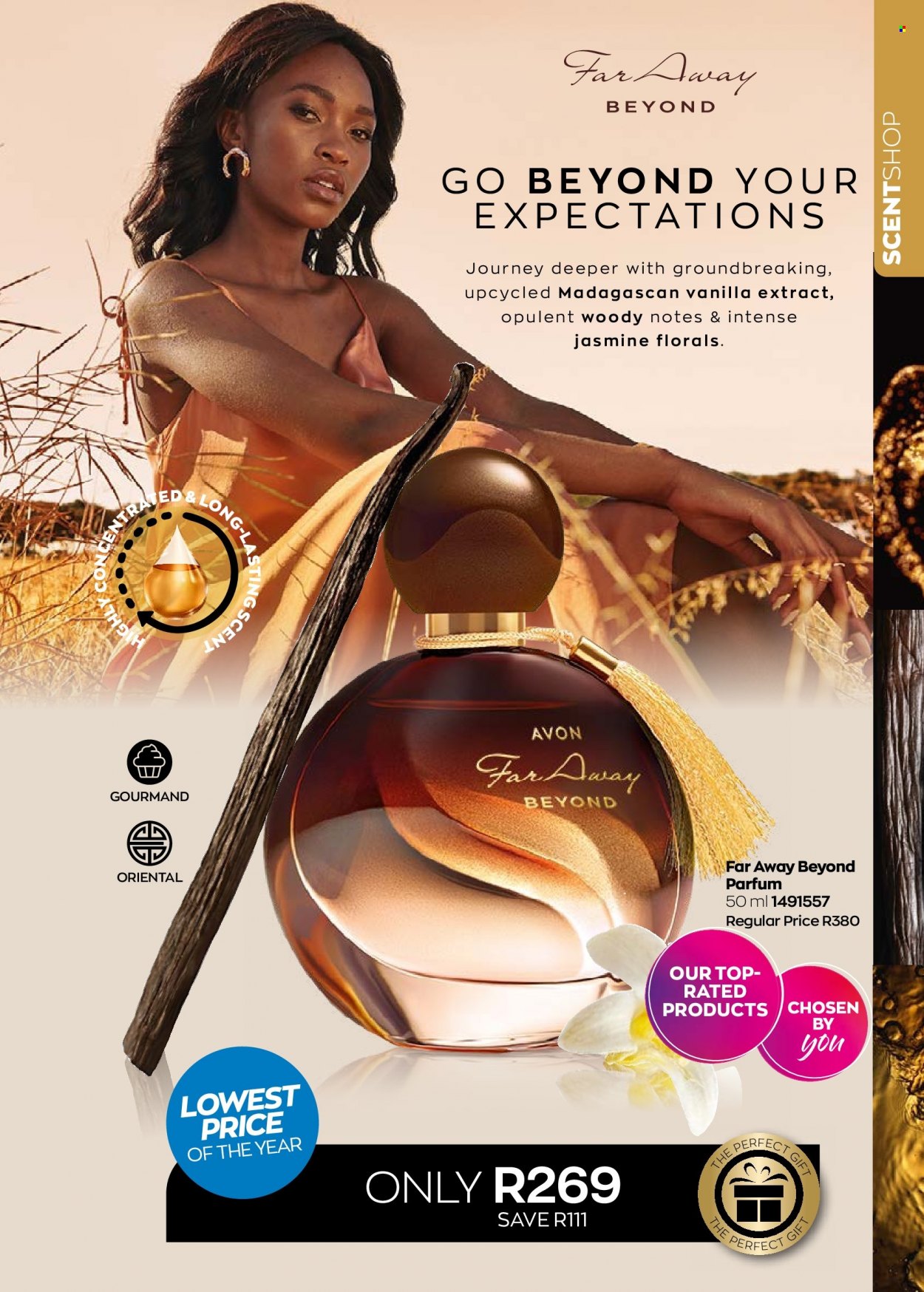 thumbnail - Avon catalogue  - 01/12/2022 - 31/12/2022 - Sales products - Avon, eau de parfum, far away. Page 75.