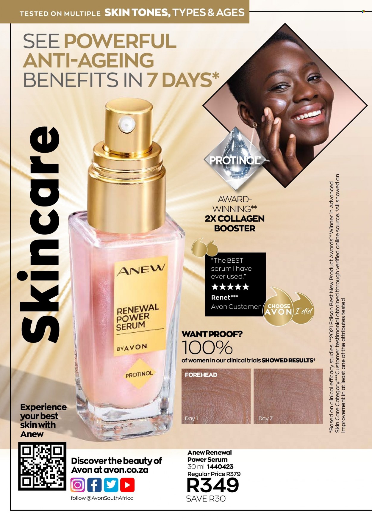 thumbnail - Avon catalogue  - 01/12/2022 - 31/12/2022 - Sales products - Avon, Anew, serum. Page 100.