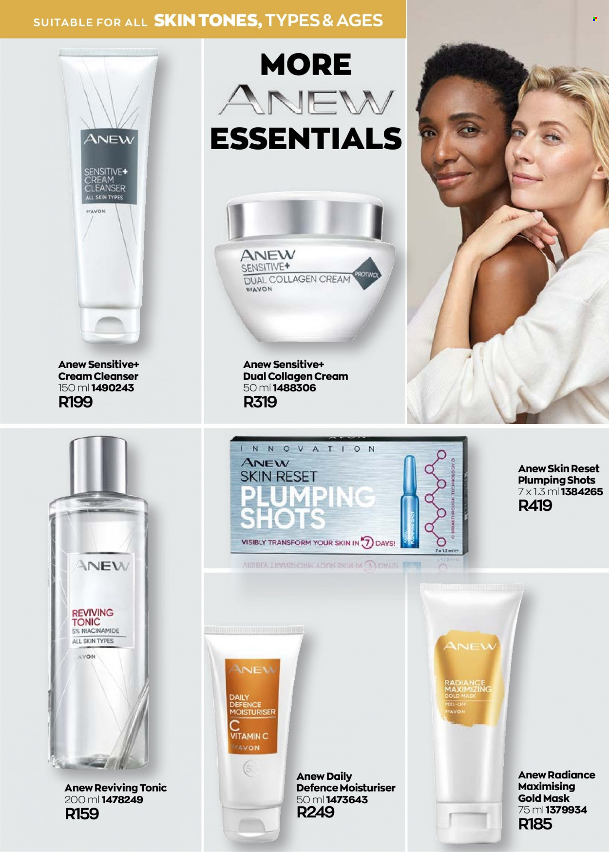 thumbnail - Avon catalogue  - 01/12/2022 - 31/12/2022 - Sales products - Avon, Anew, cleanser, Niacinamide. Page 108.