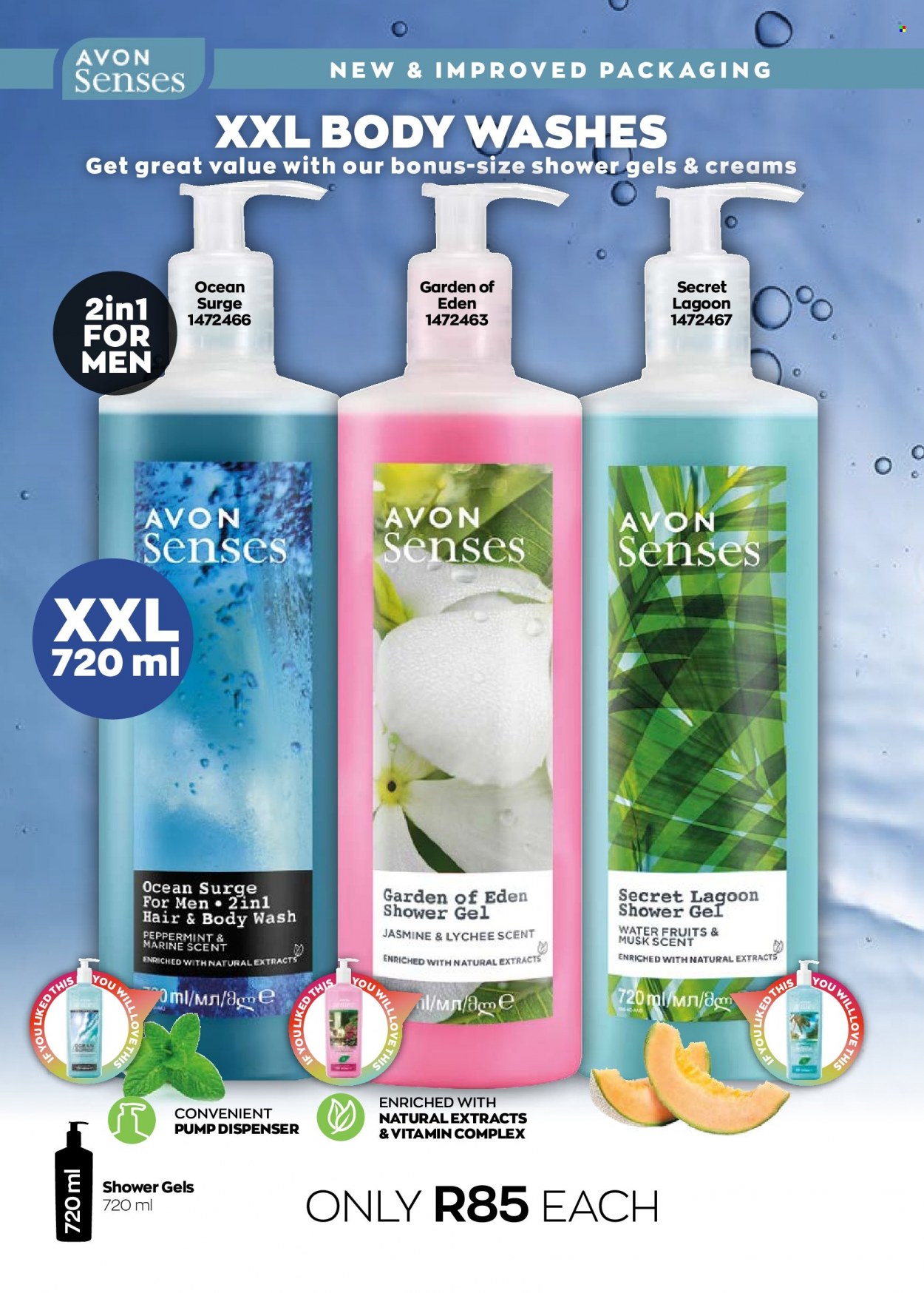 thumbnail - Avon catalogue  - 01/12/2022 - 31/12/2022 - Sales products - body wash, shower gel, hair & body wash, Avon. Page 162.