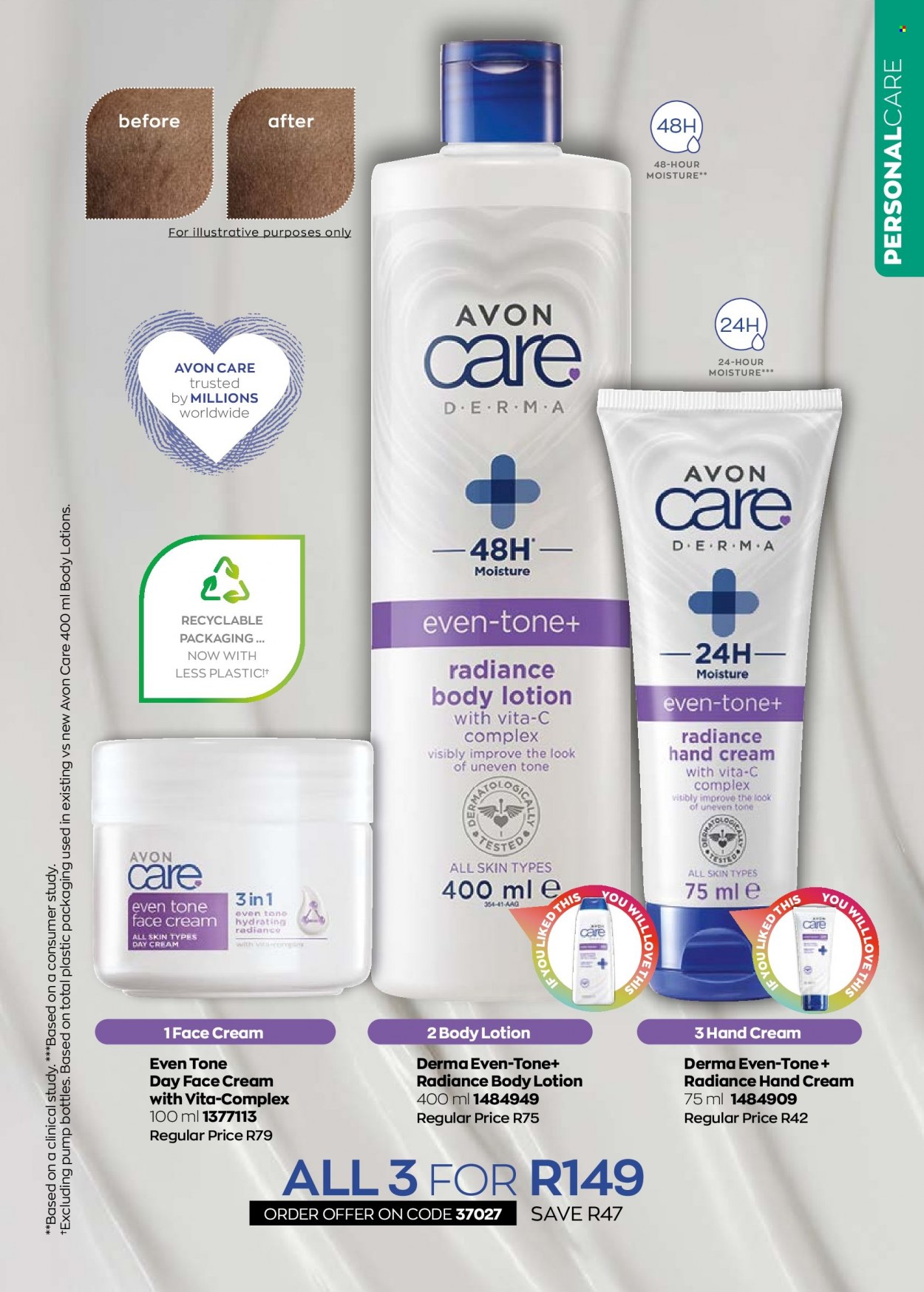 thumbnail - Avon catalogue  - 01/12/2022 - 31/12/2022 - Sales products - Avon, day cream, face cream, body lotion, hand cream. Page 185.