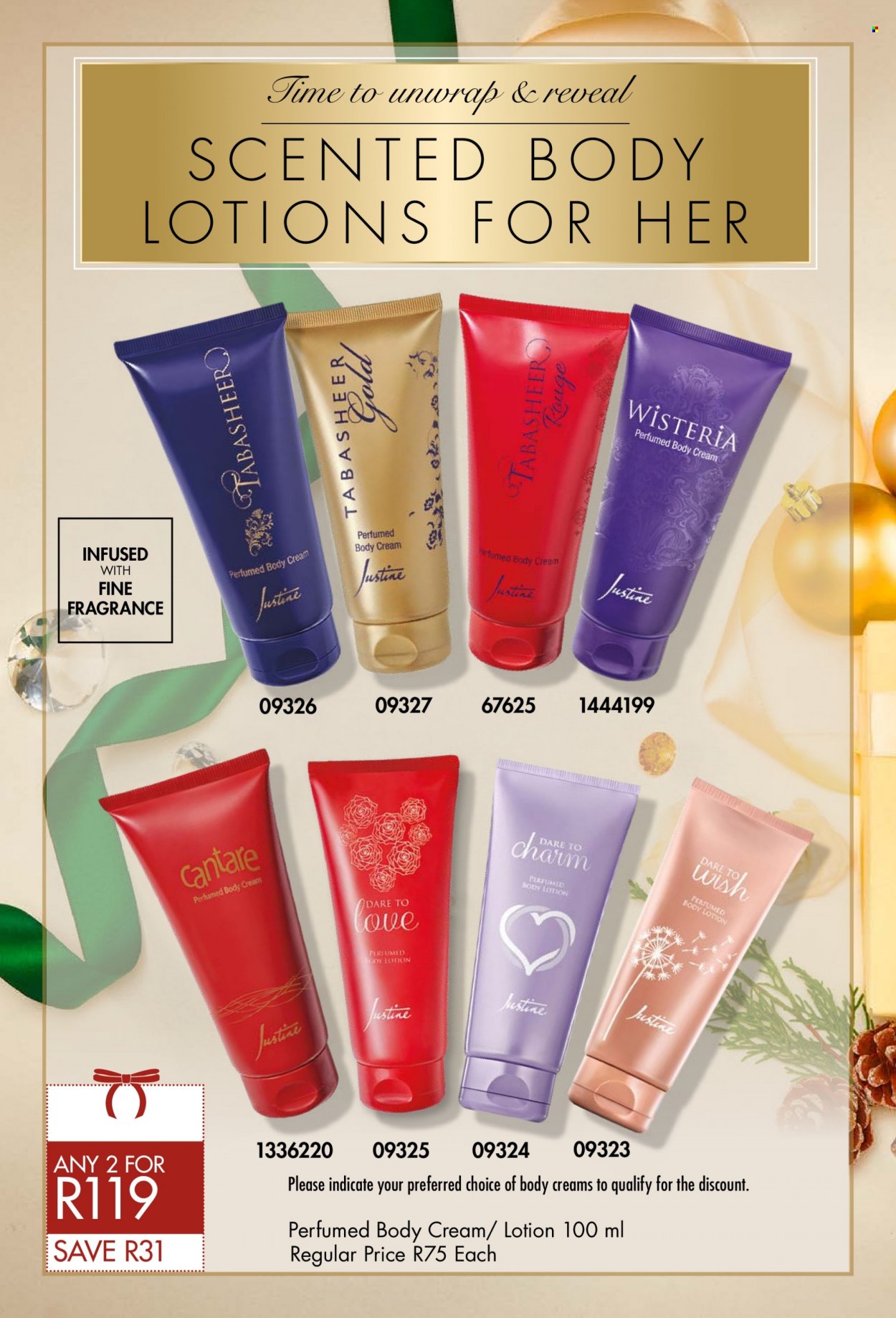 thumbnail - Justine catalogue  - 02/12/2022 - 31/12/2022 - Sales products - body lotion, fragrance. Page 12.