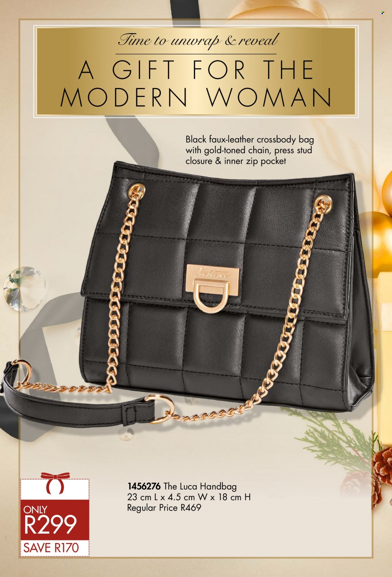 thumbnail - Justine catalogue  - 02/12/2022 - 31/12/2022 - Sales products - handbag, cross body bag. Page 28.