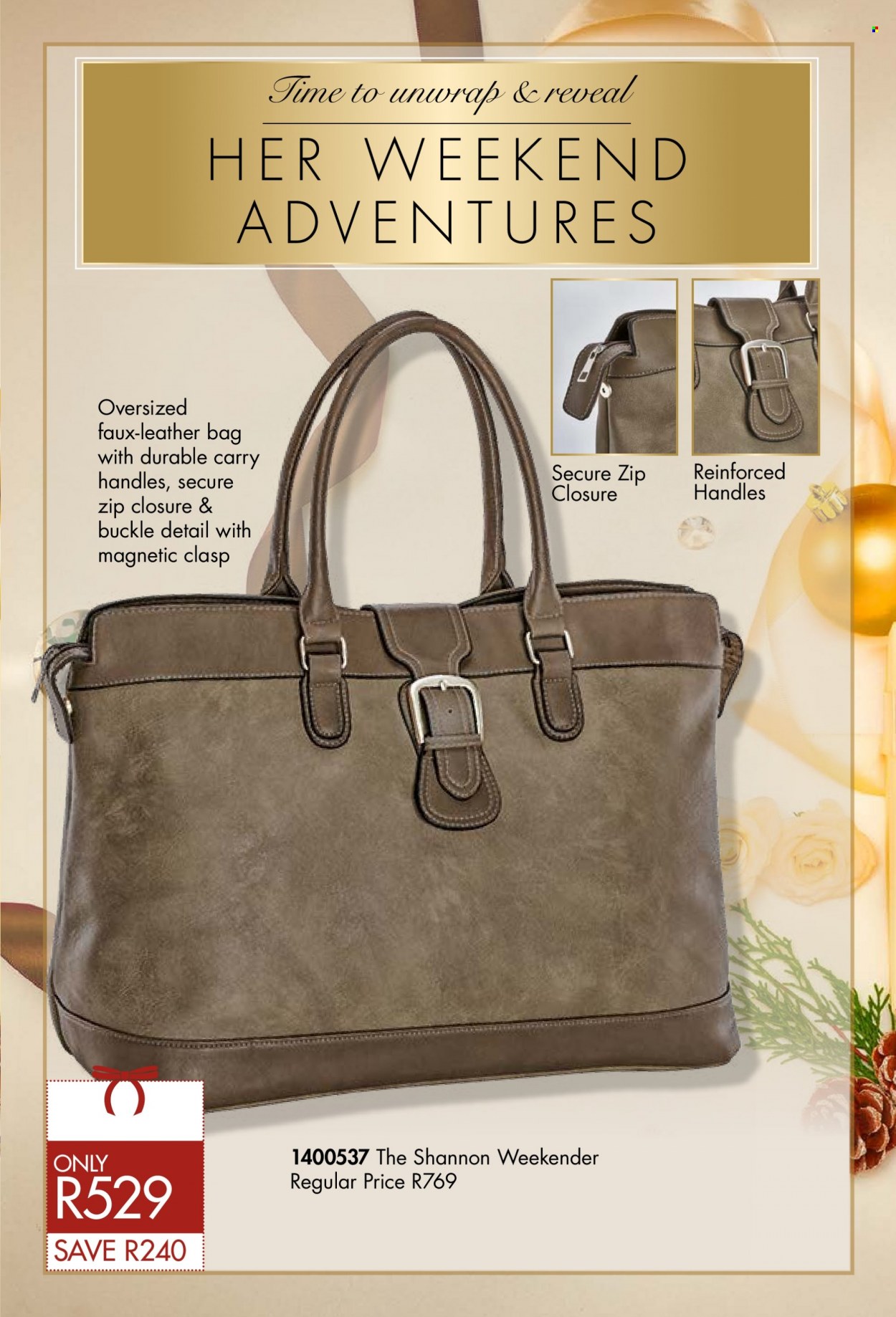 thumbnail - Justine catalogue  - 02/12/2022 - 31/12/2022 - Sales products - bag, leather bag. Page 31.