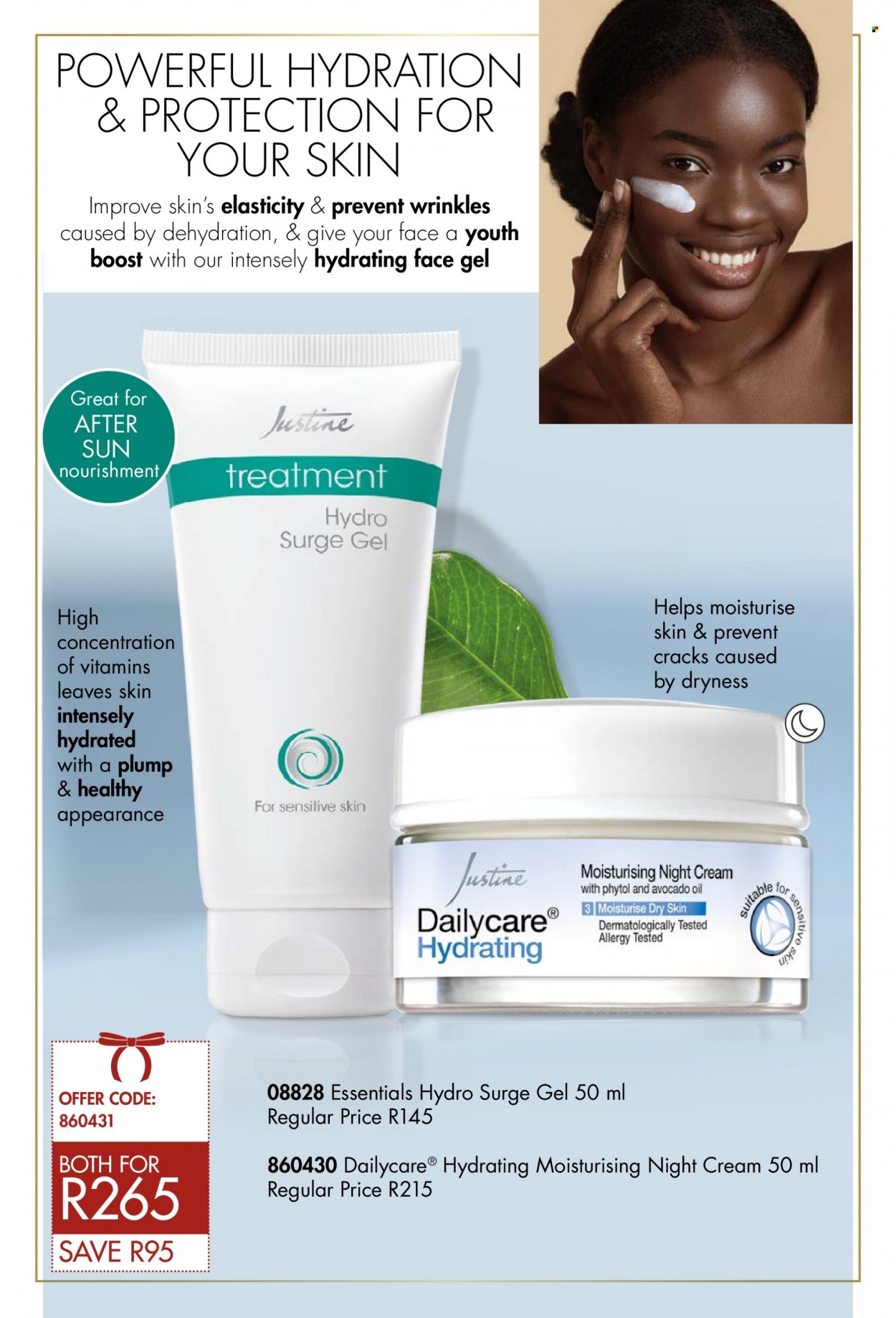 thumbnail - Justine catalogue  - 07/12/2022 - 31/12/2022 - Sales products - face gel, night cream. Page 8.