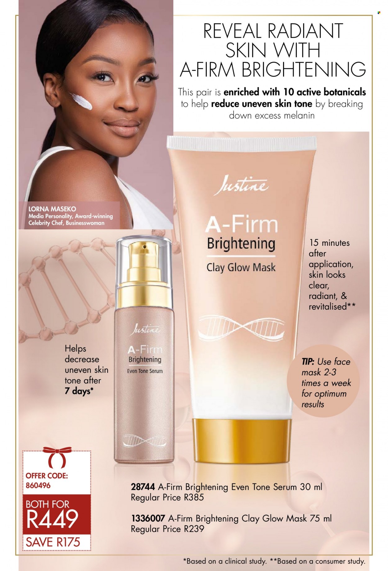 thumbnail - Justine catalogue  - 07/12/2022 - 31/12/2022 - Sales products - serum, face mask. Page 17.