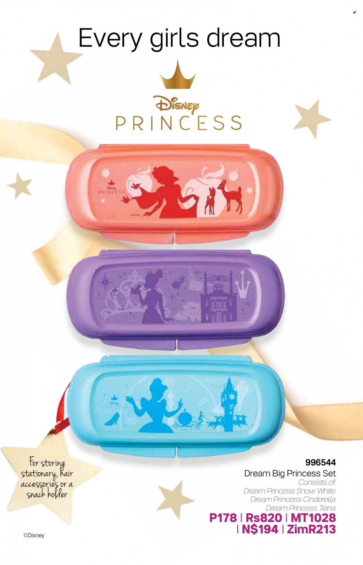 Tupperware catalogue  - 07/12/2022 - 03/01/2023 - Sales products - Holder, Disney. Page 19.