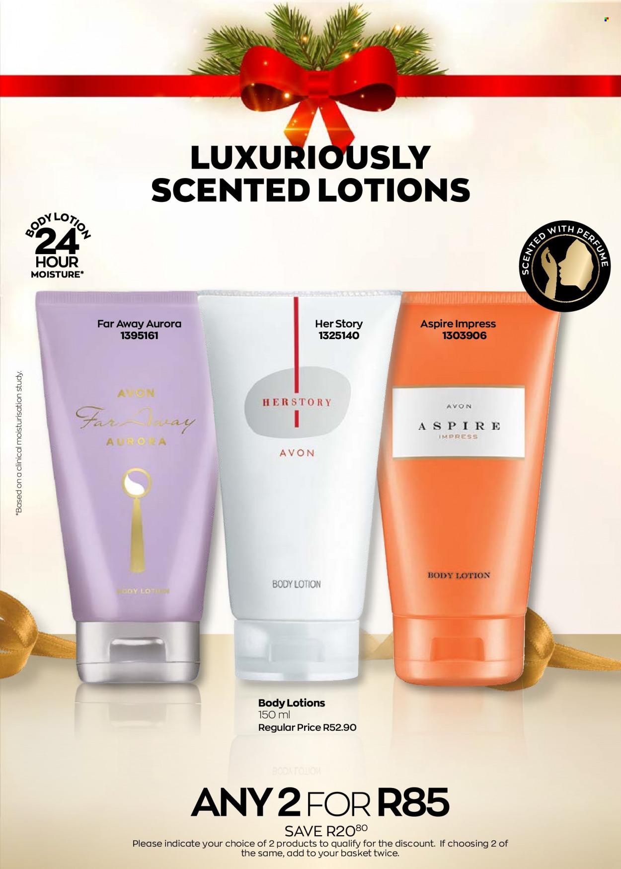 thumbnail - Avon catalogue  - 11/12/2022 - 31/12/2022 - Sales products - Avon, body lotion, eau de parfum, far away. Page 12.