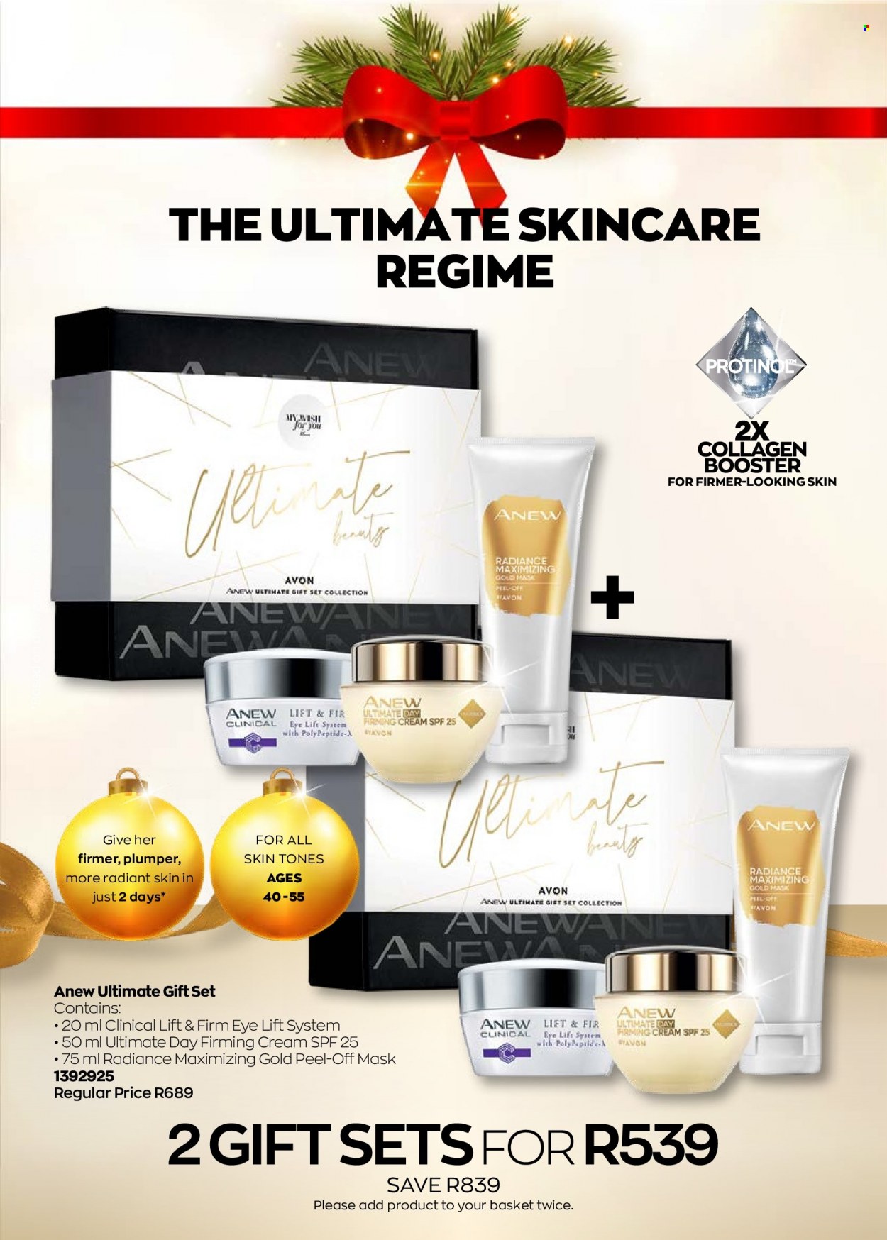 thumbnail - Avon catalogue  - 11/12/2022 - 31/12/2022 - Sales products - Avon, Anew, peel-off mask, gift set. Page 28.