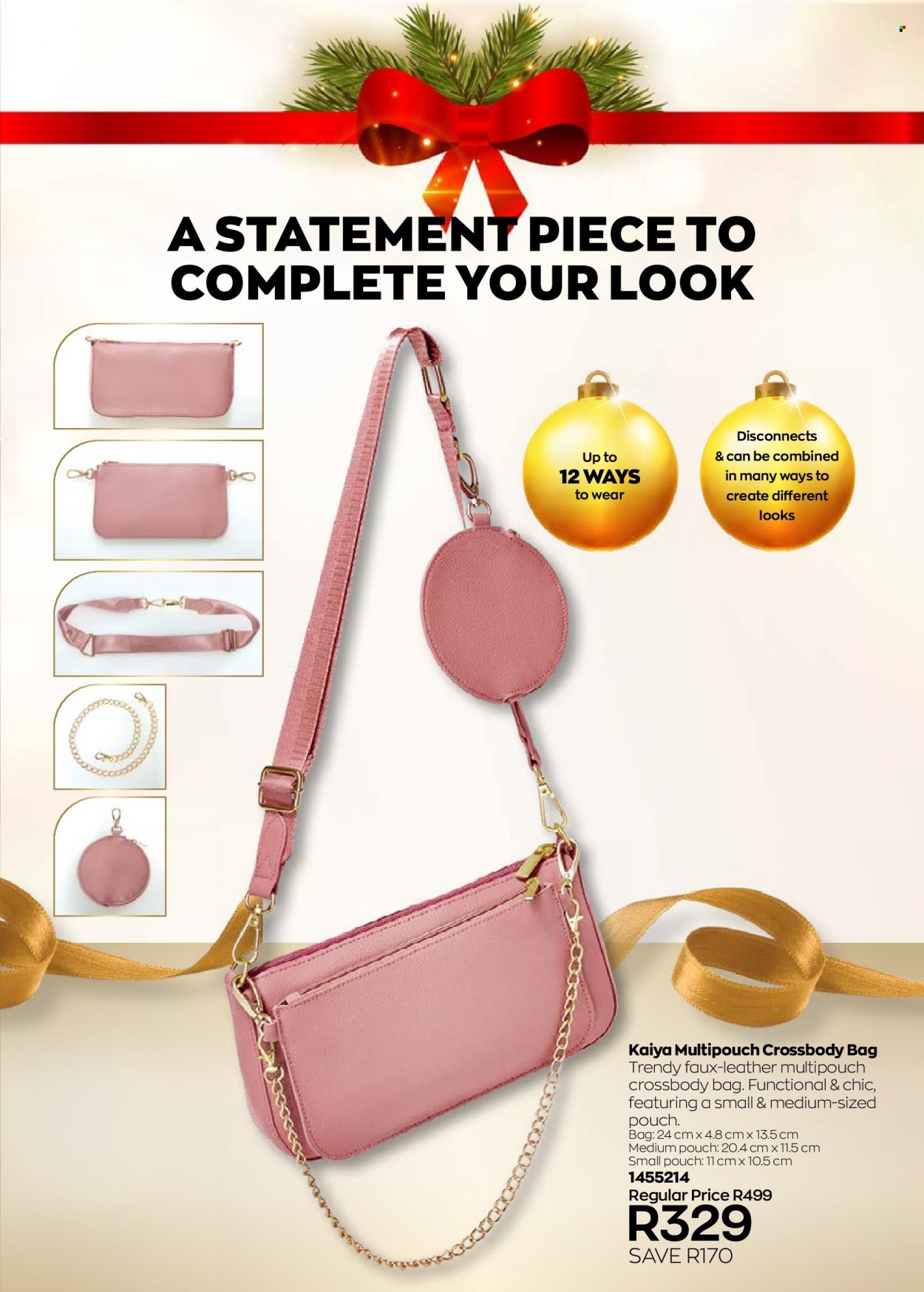 thumbnail - Avon catalogue  - 11/12/2022 - 31/12/2022 - Sales products - bag, cross body bag. Page 55.