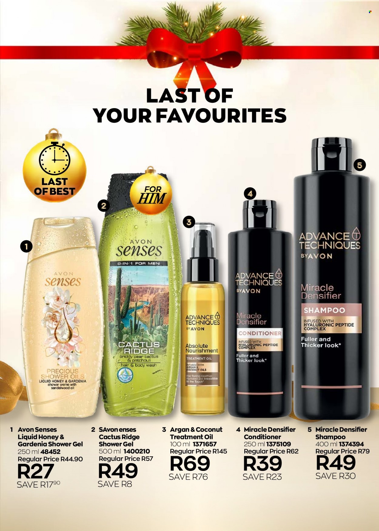 thumbnail - Avon catalogue  - 11/12/2022 - 31/12/2022 - Sales products - body wash, shampoo, shower gel, hair & body wash, Avon, conditioner, Absolute. Page 65.